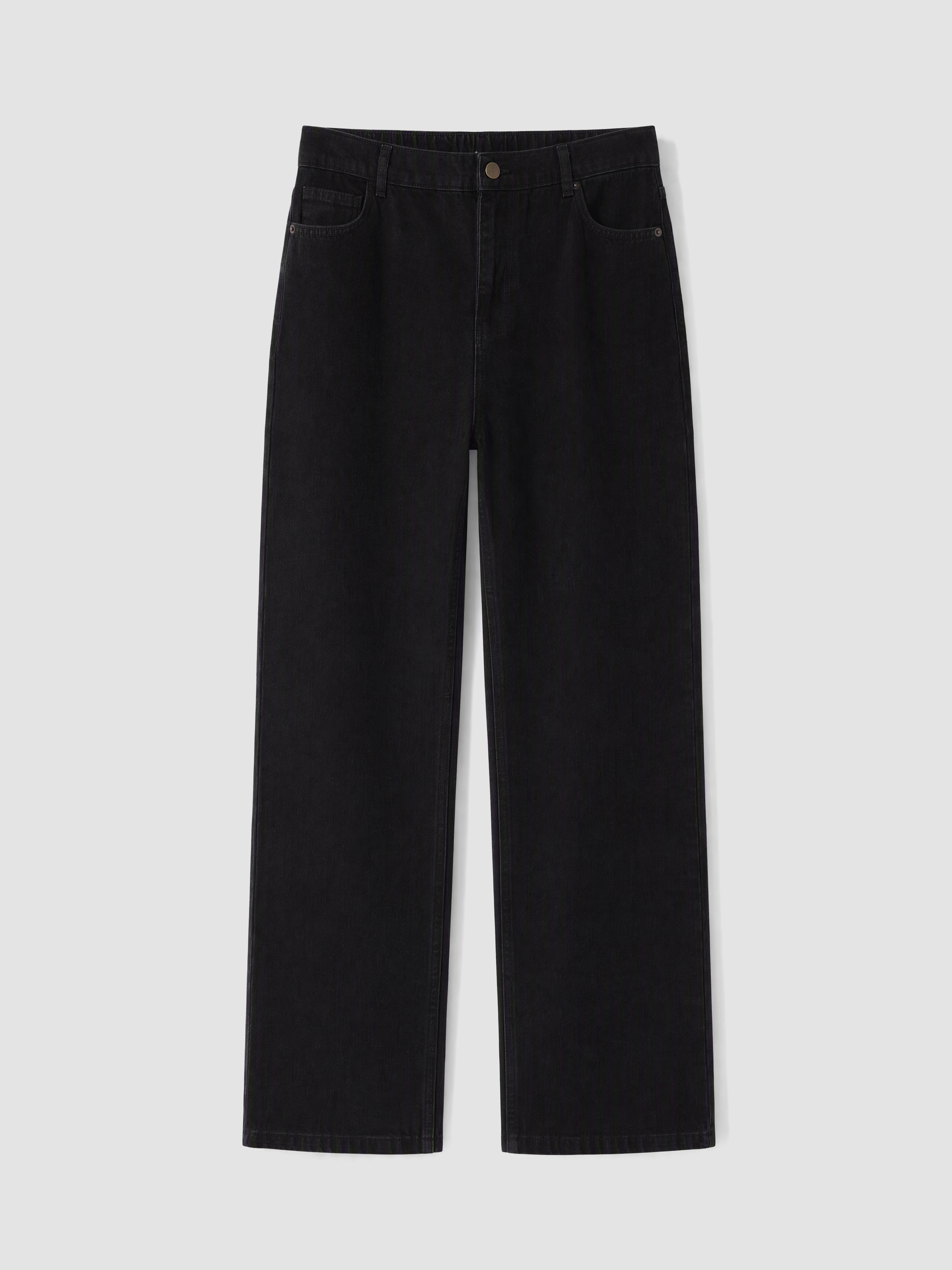 LCW Curve Büyük Beden Straight Fit Kadın Jean Pantolon görsel 3
