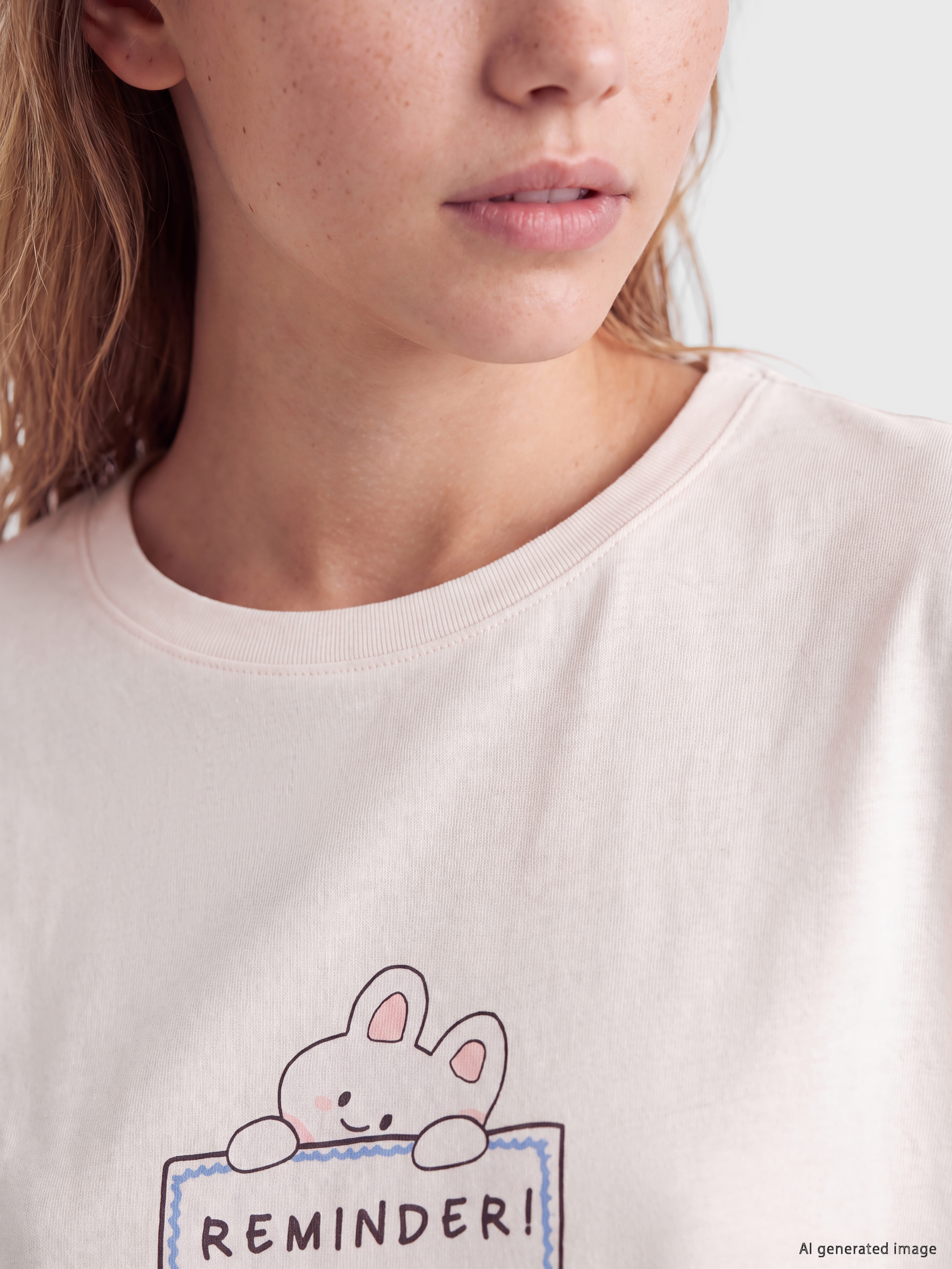 LCW Young Bisiklet Yaka Baskılı Kadın Pijama Takım görsel 3