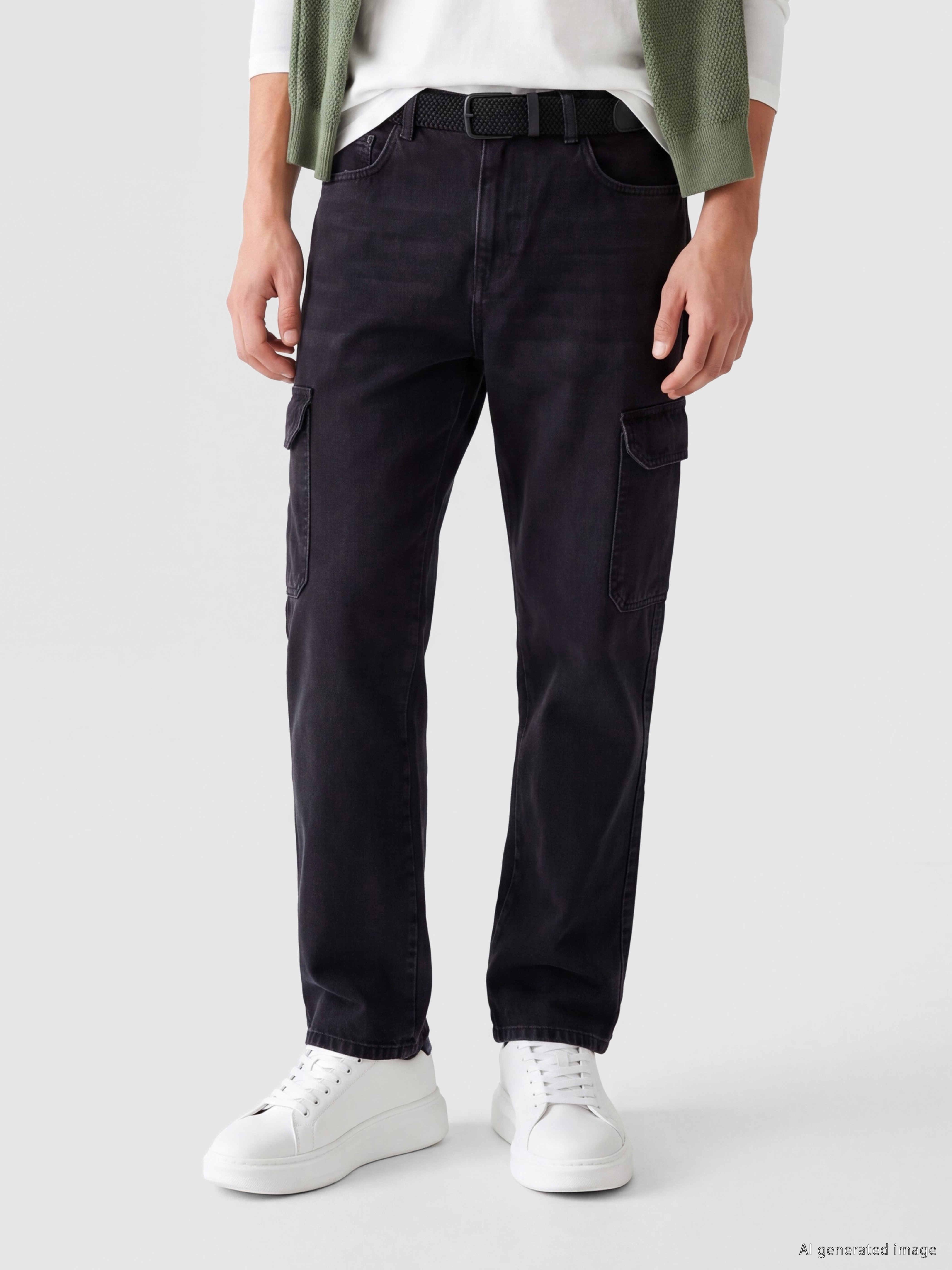 LCW Jeans Baggy Fit Erkek Kargo Jean Pantolon görsel 2