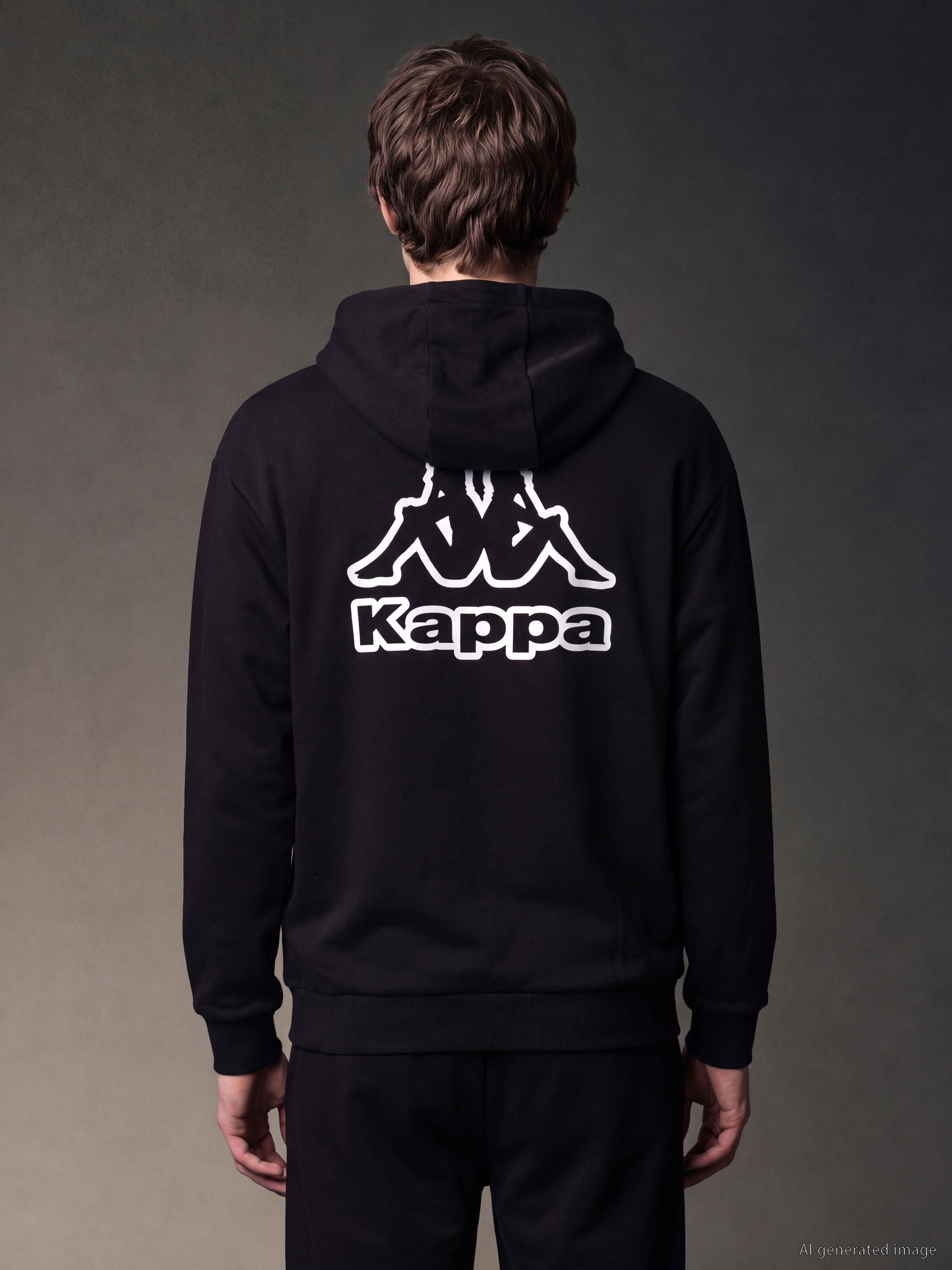 Kappa LC WAIKIKI Nakışlı Erkek Hoodie görsel 6
