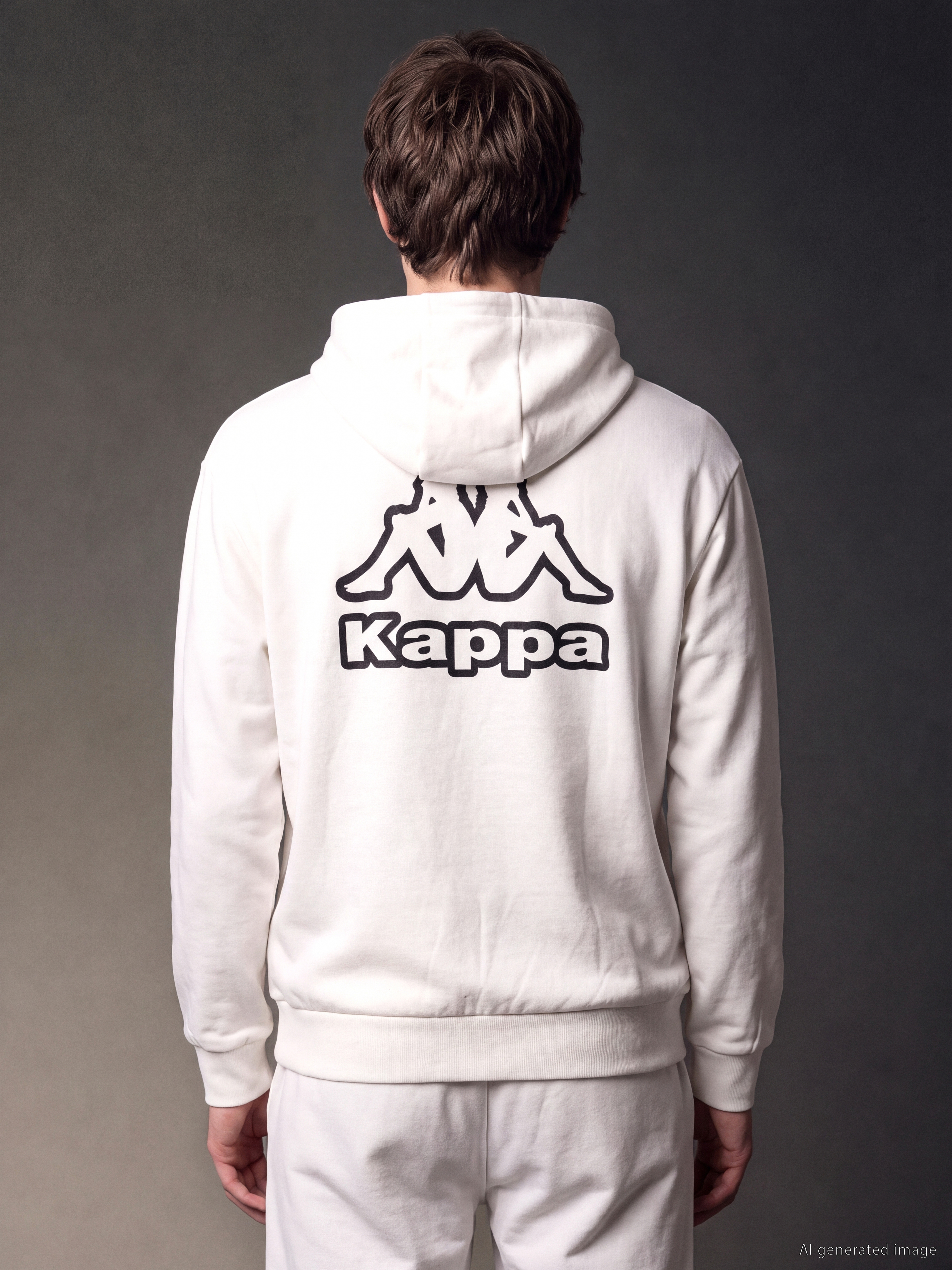 Kappa LC WAIKIKI Nakışlı Erkek Hoodie görsel 6