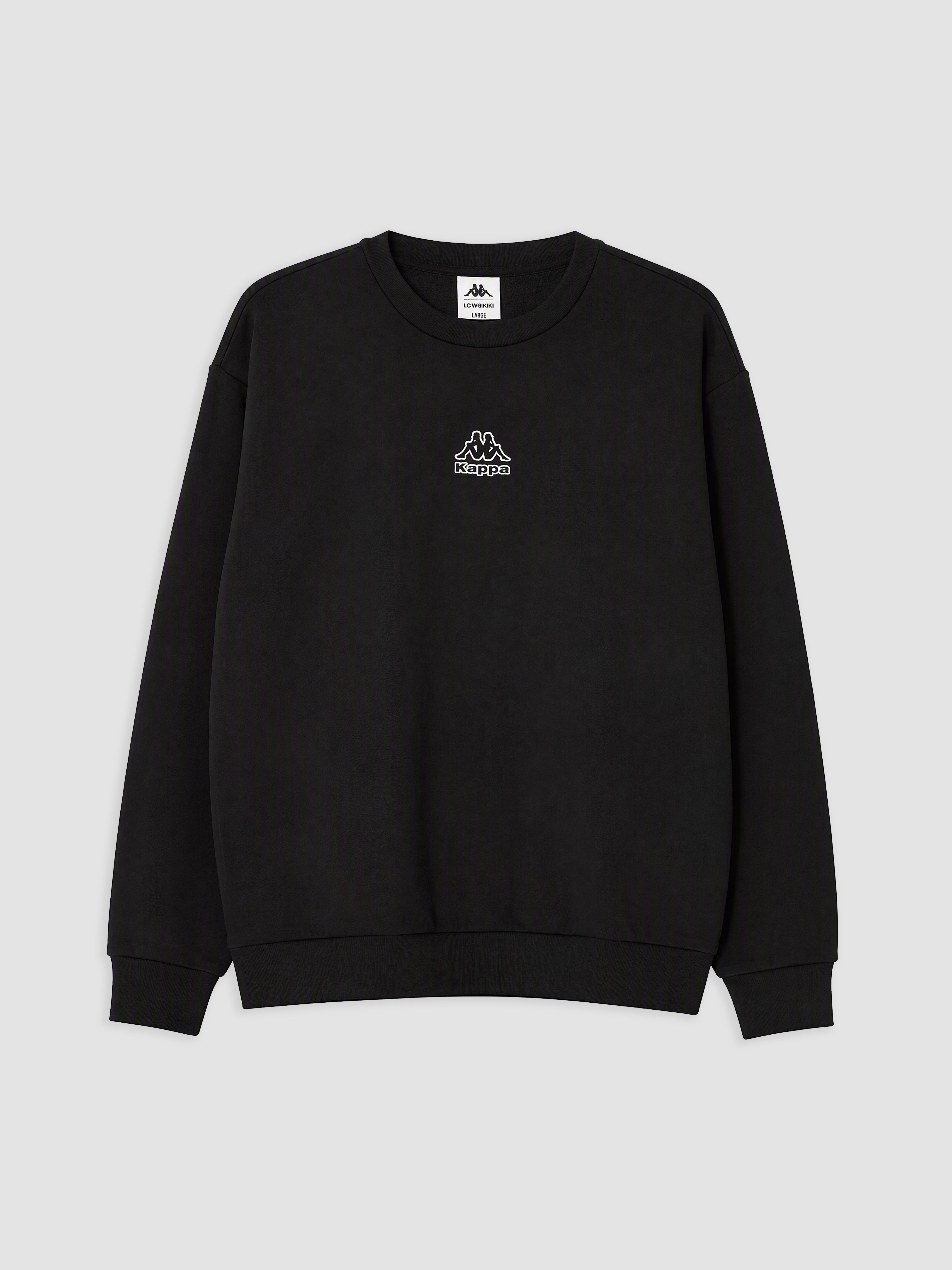 Kappa LC WAIKIKI Bisiklet Yaka Nakışlı Erkek Sweatshirt görsel 6
