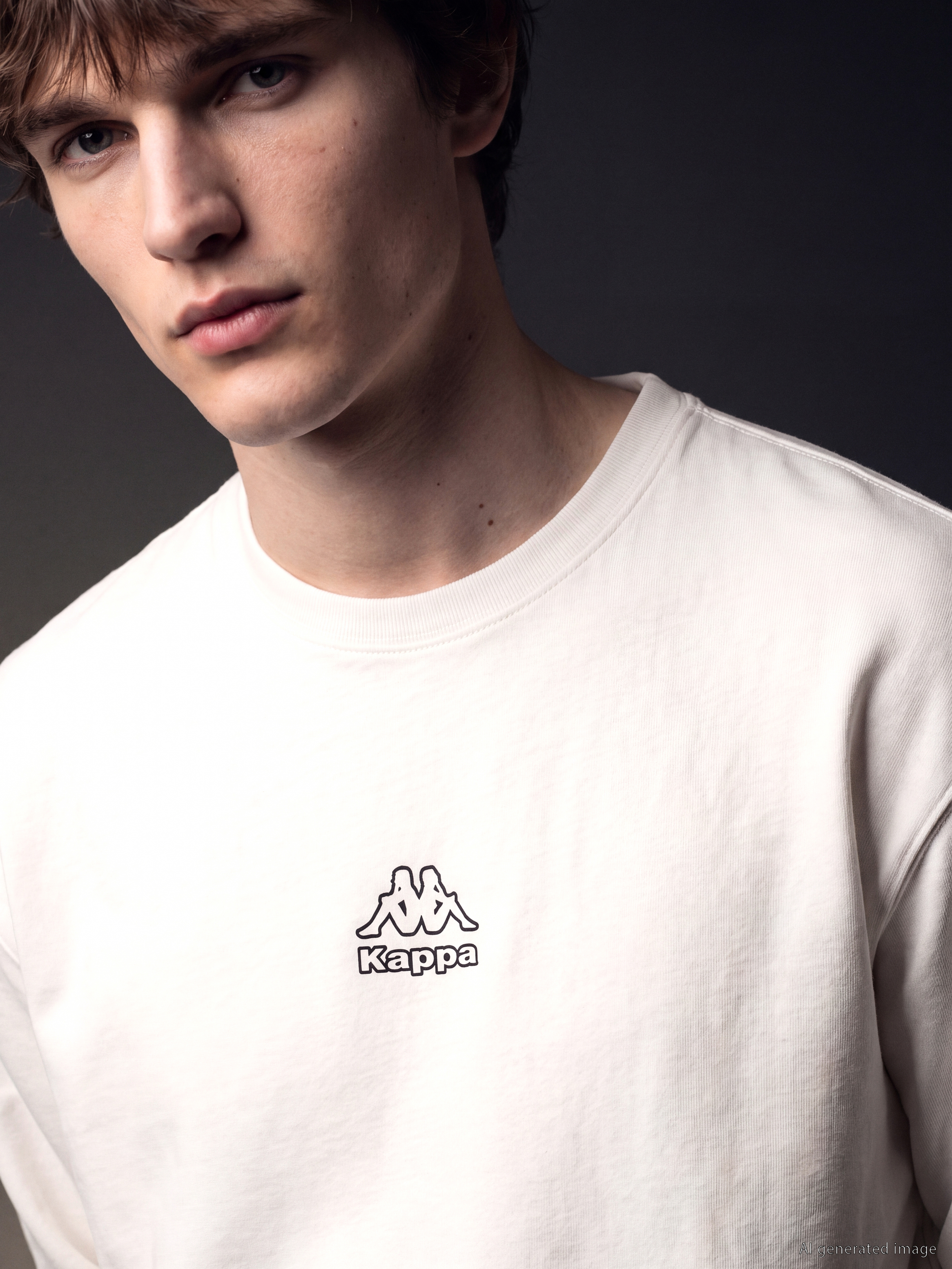 Kappa LC WAIKIKI Bisiklet Yaka Nakışlı Erkek Sweatshirt görsel 4