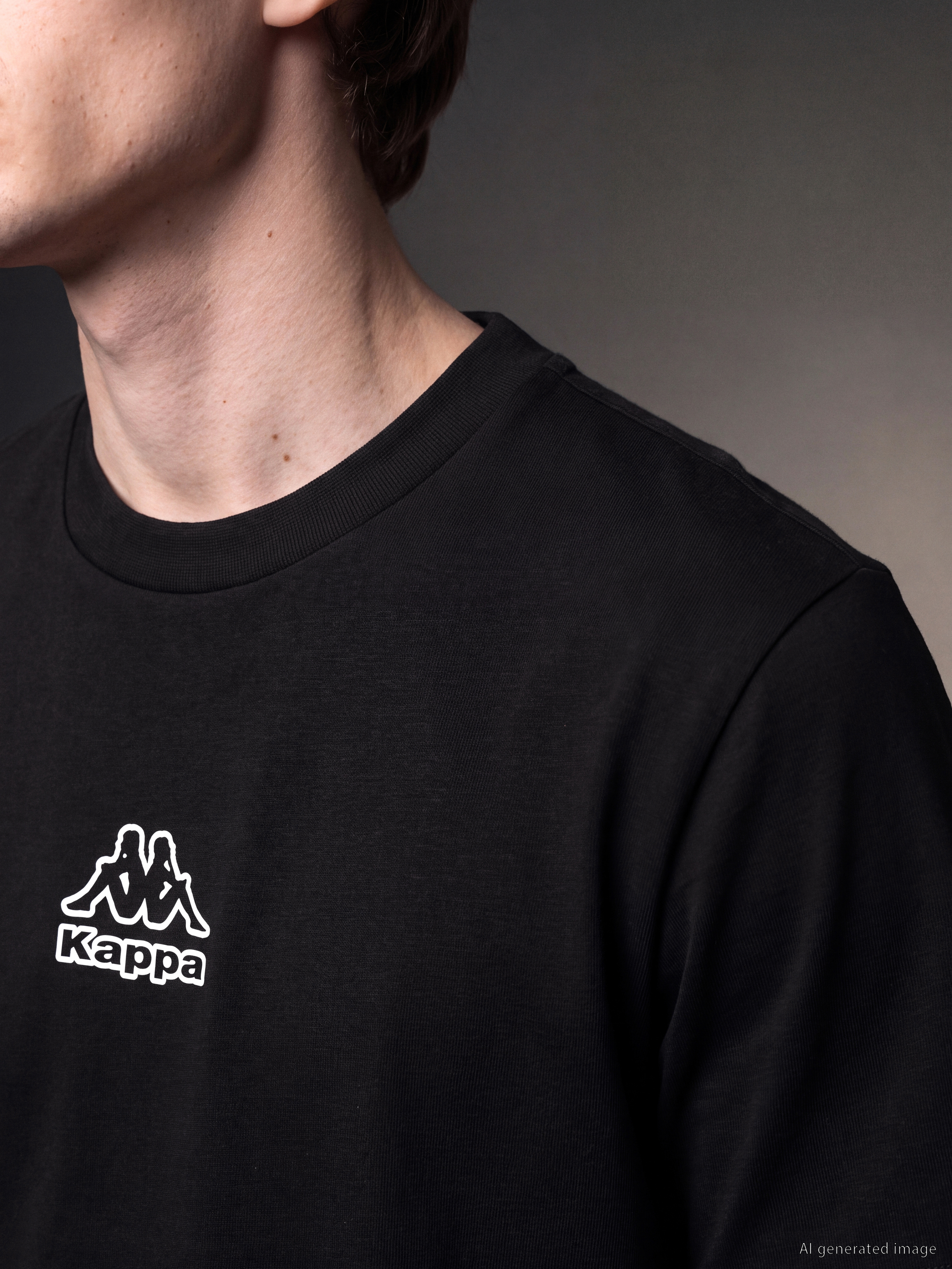 Kappa LC WAIKIKI Bisiklet Yaka Nakışlı Erkek Sweatshirt görsel 4
