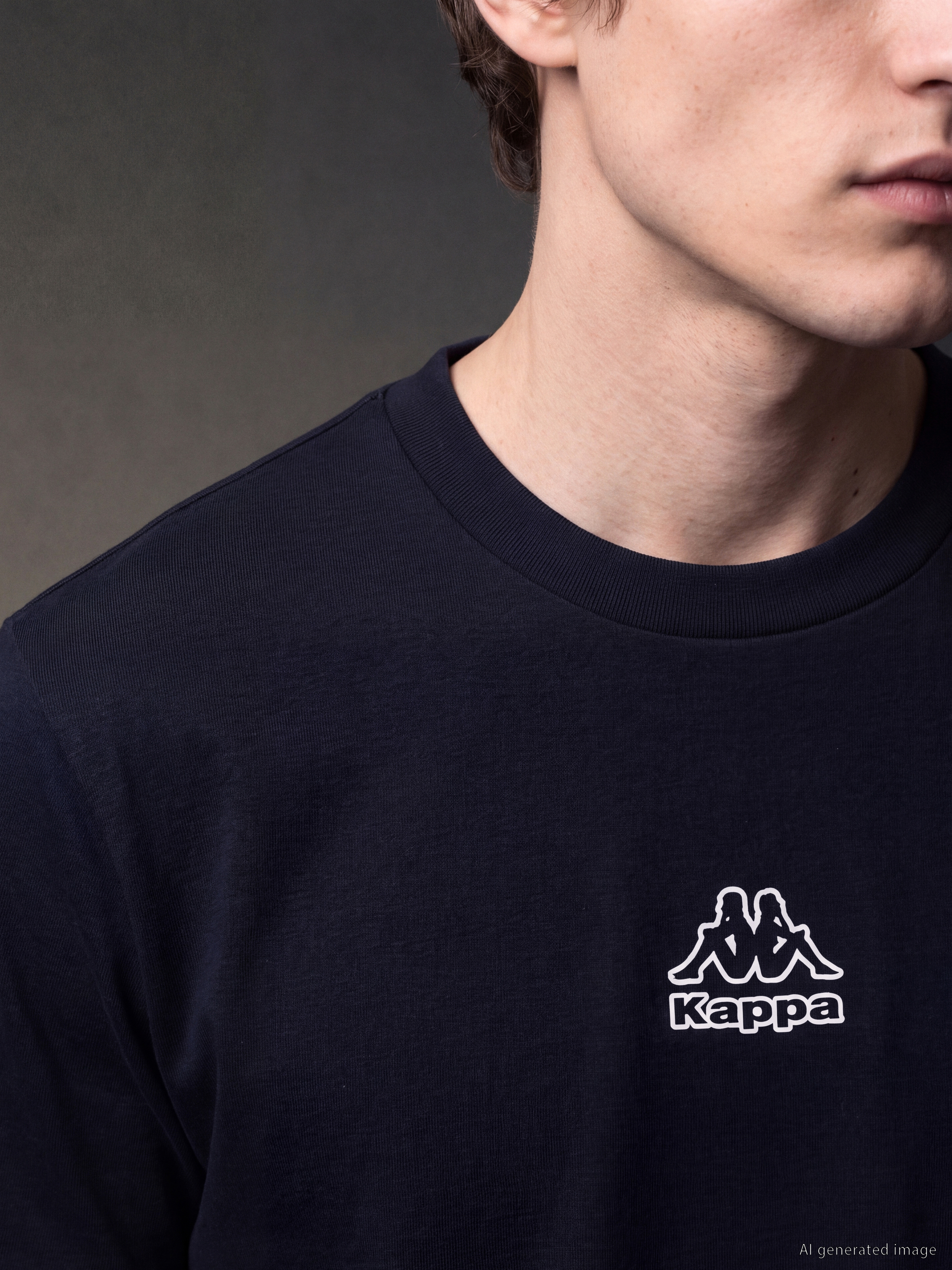 Kappa LC WAIKIKI Bisiklet Yaka Nakışlı Erkek Sweatshirt görsel 3