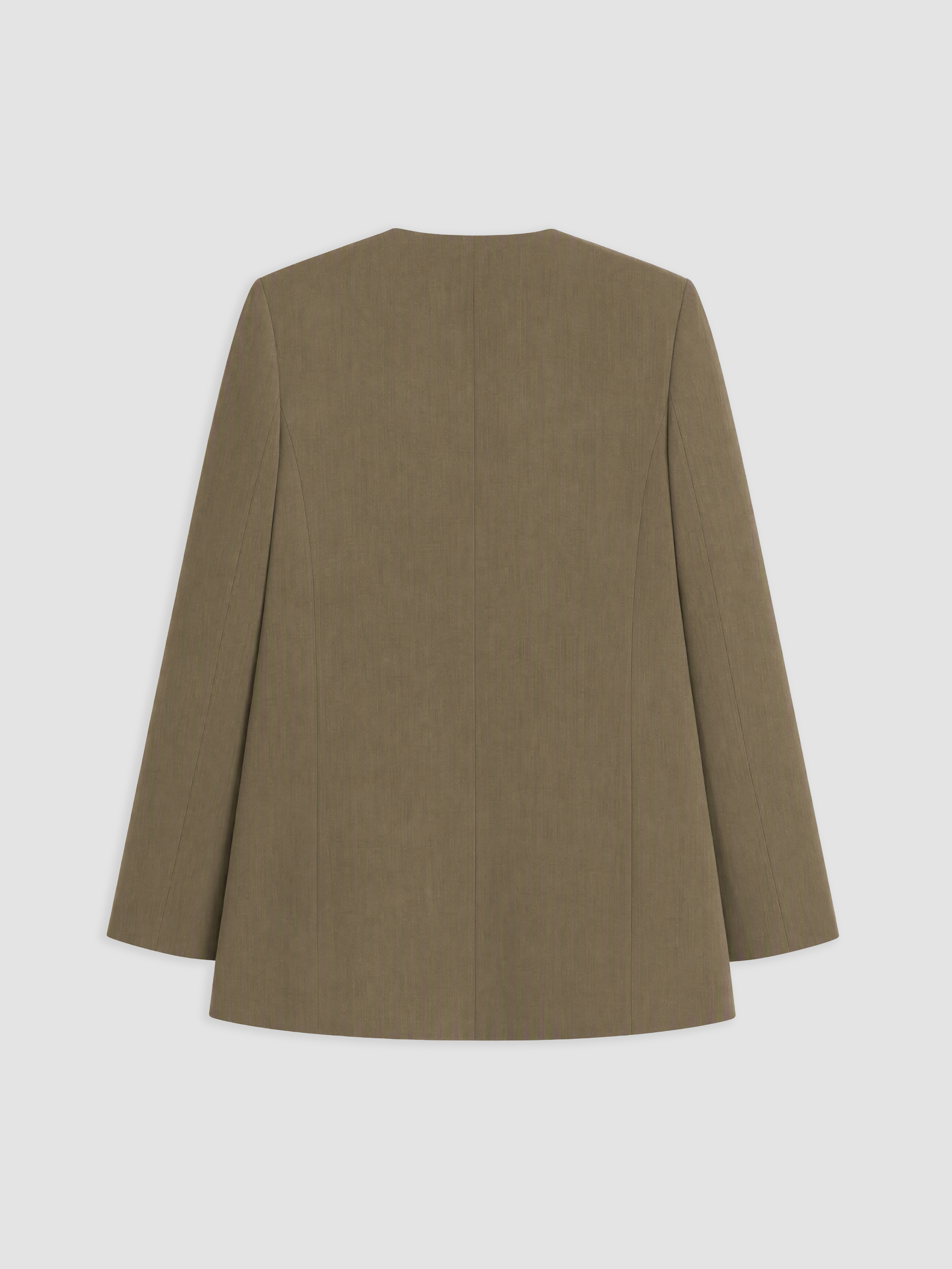 LCW Modest Kruvaze Yaka Bağlamalı Oversize Kadın Blazer Ceket görsel 6