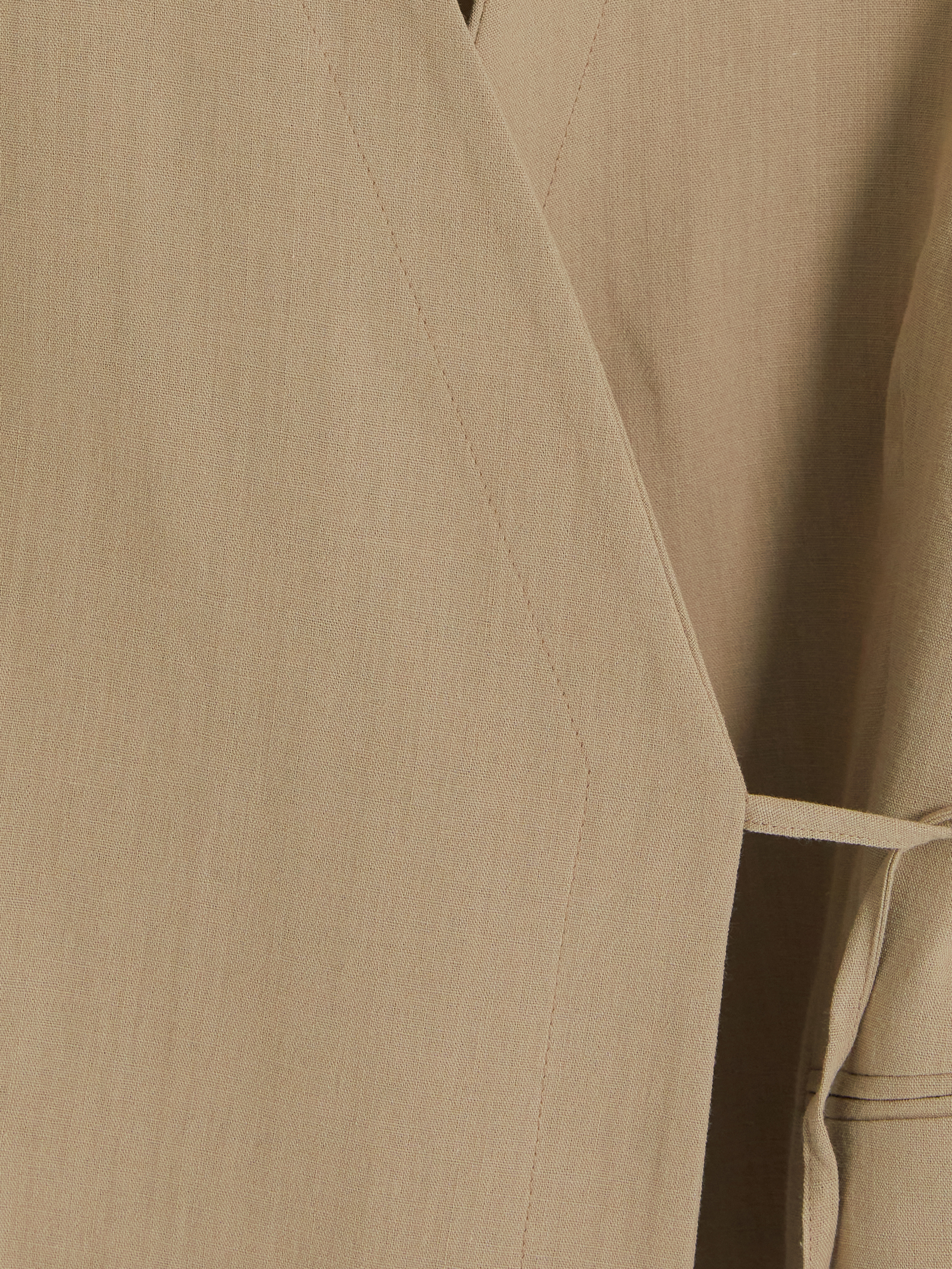 LCW Modest Kruvaze Yaka Bağlamalı Oversize Kadın Blazer Ceket görsel 7