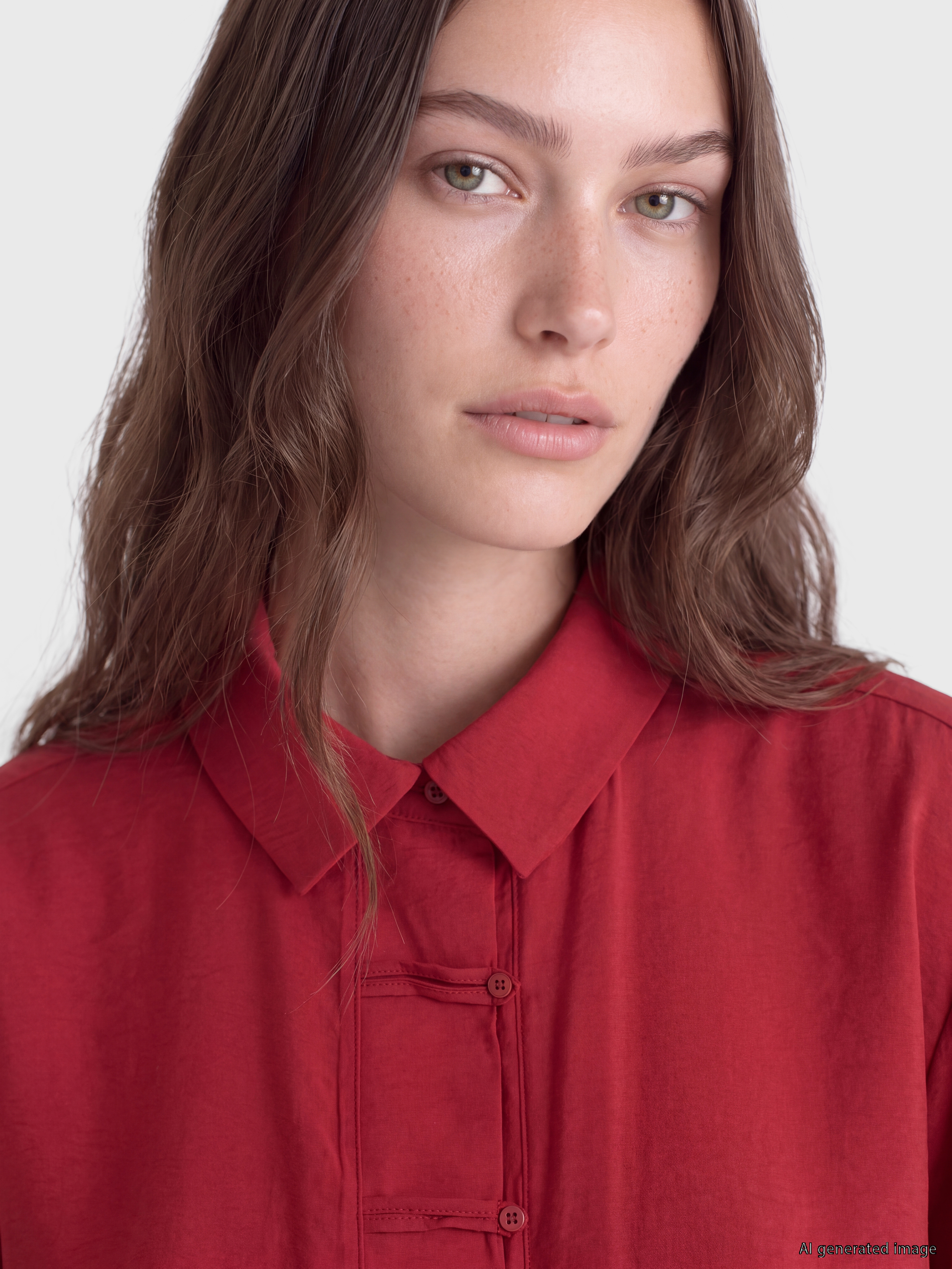 LCW Modest Modal Karışımlı Kadın Gömlek Tunik görsel 3