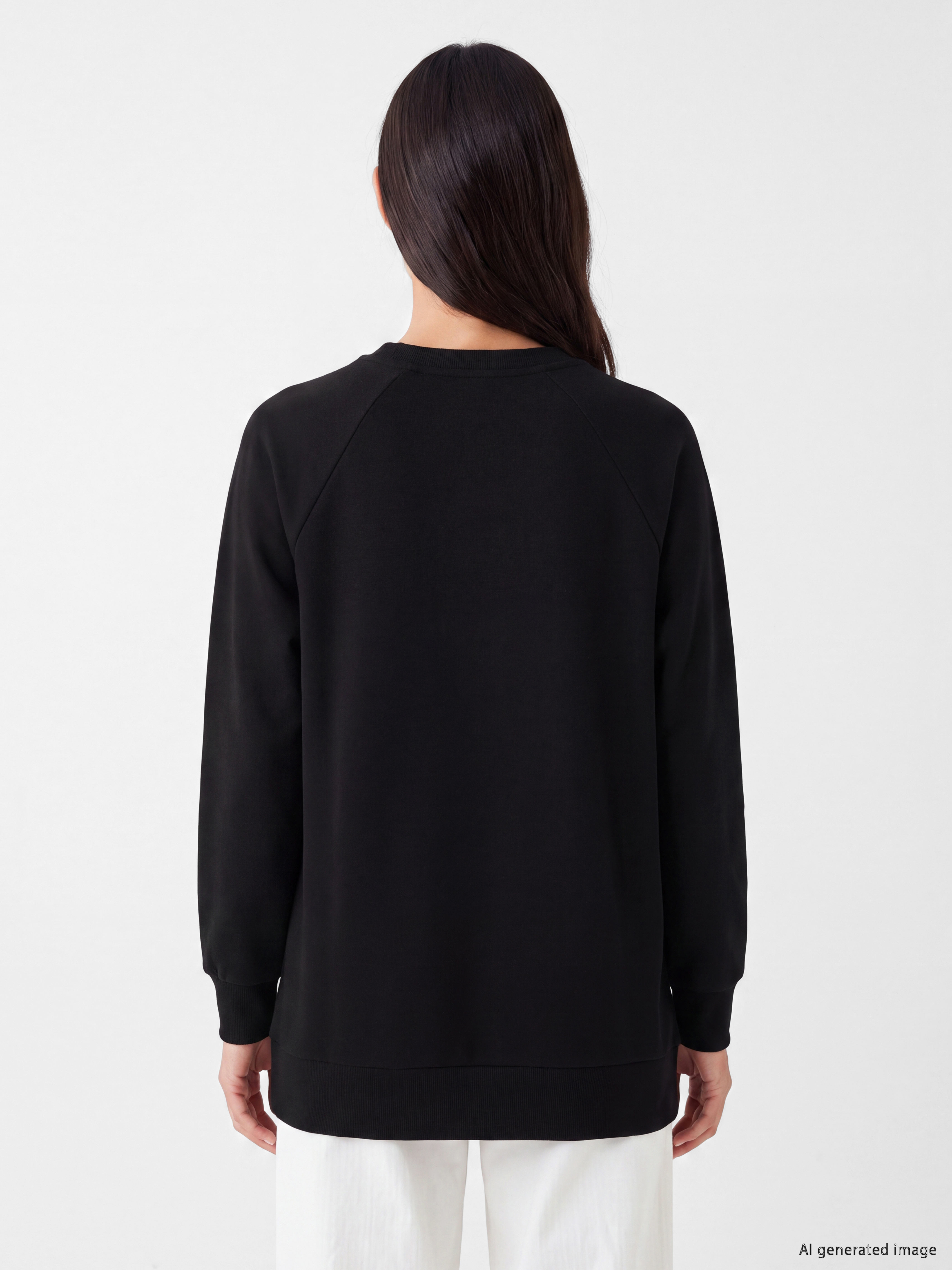 LC WAIKIKI Soft Touch Oversize Kadın Sweatshirt görsel 4