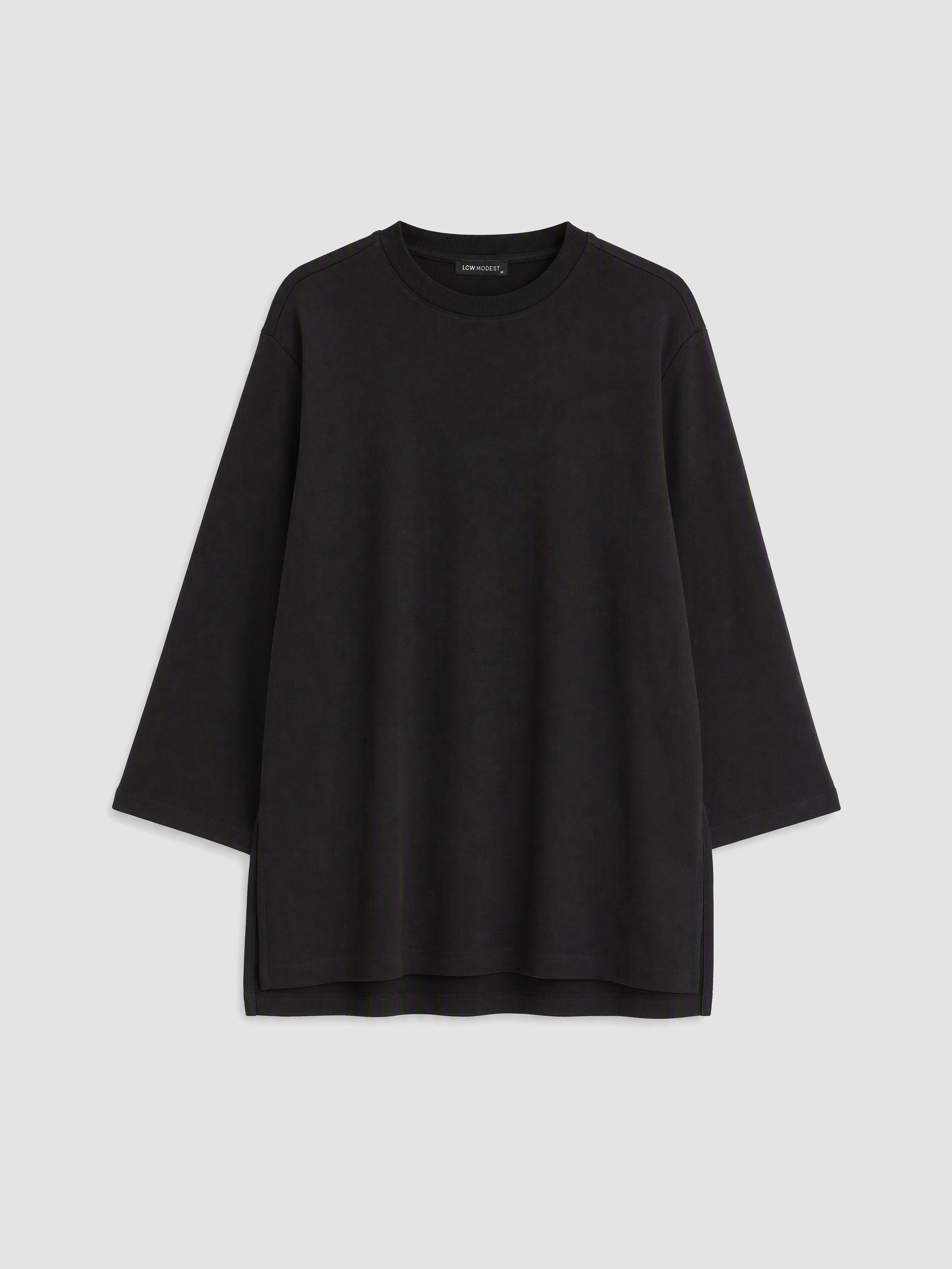 LCW Modest Soft Touch Oversize Kadın Sweatshirt Tunik