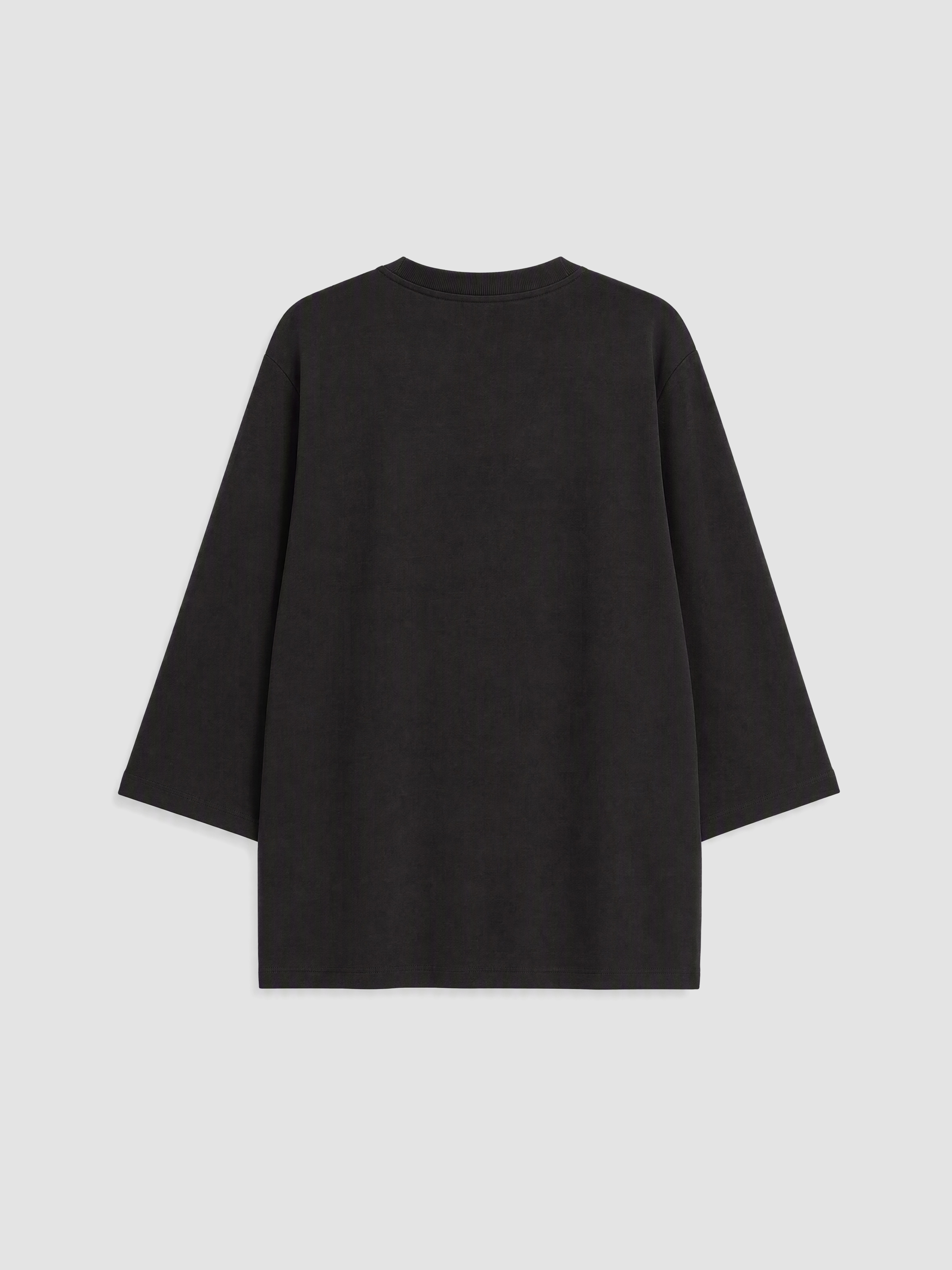LCW Modest Soft Touch Oversize Kadın Sweatshirt Tunik görsel 3