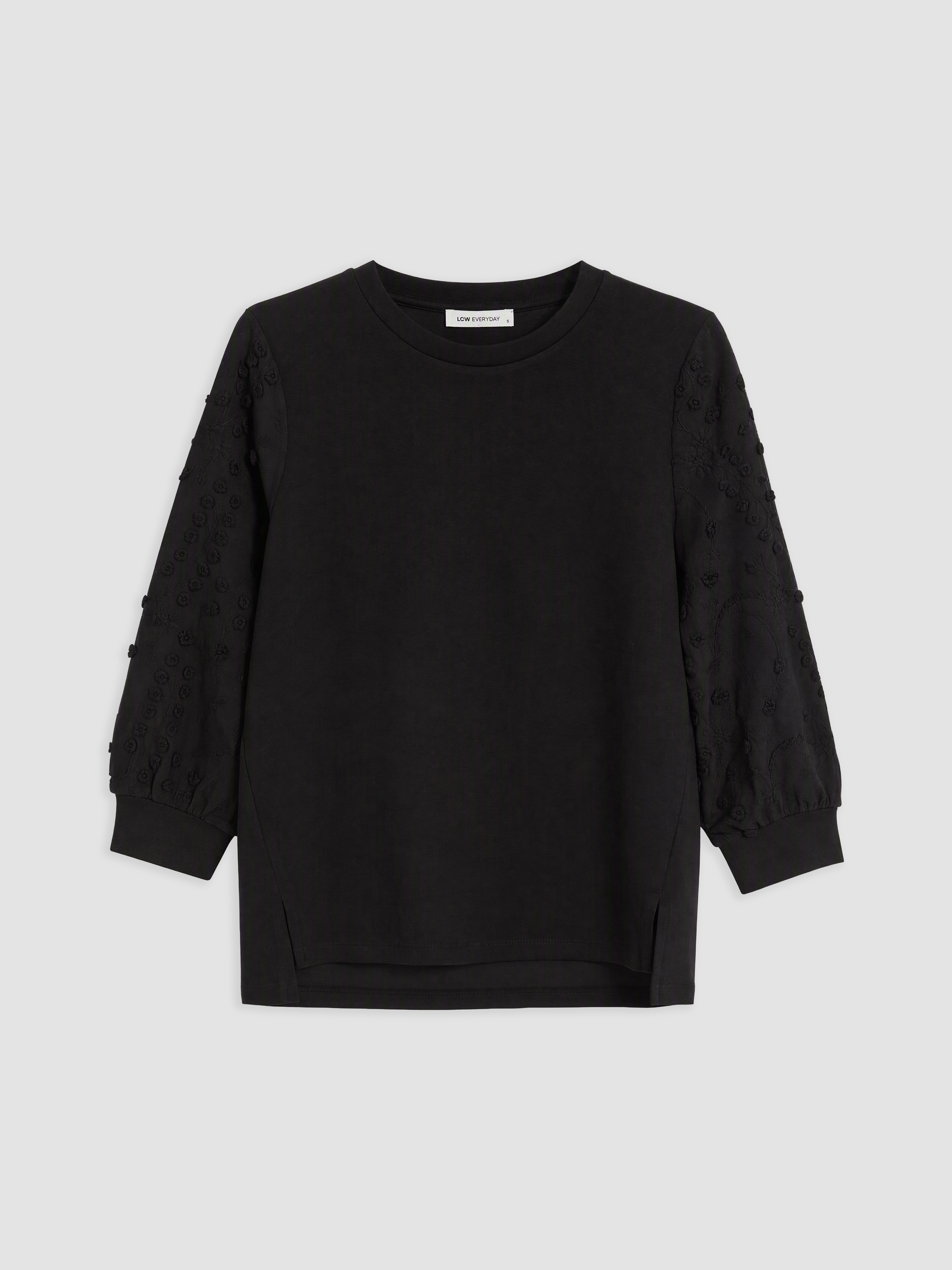 LCW EVERYDAY Nakışlı Soft Touch Bluz görsel 5