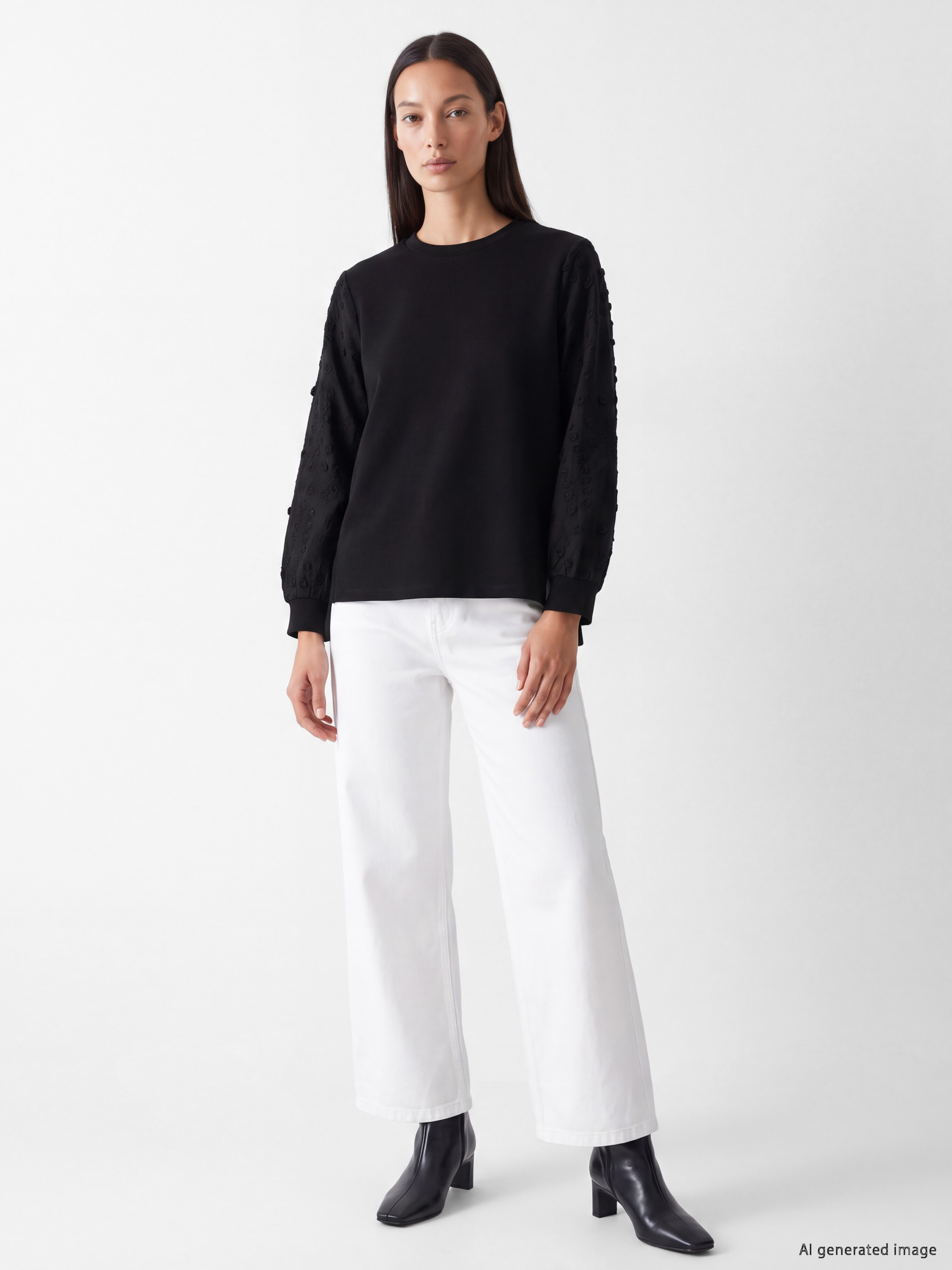 LCW EVERYDAY Nakışlı Soft Touch Bluz görsel 2