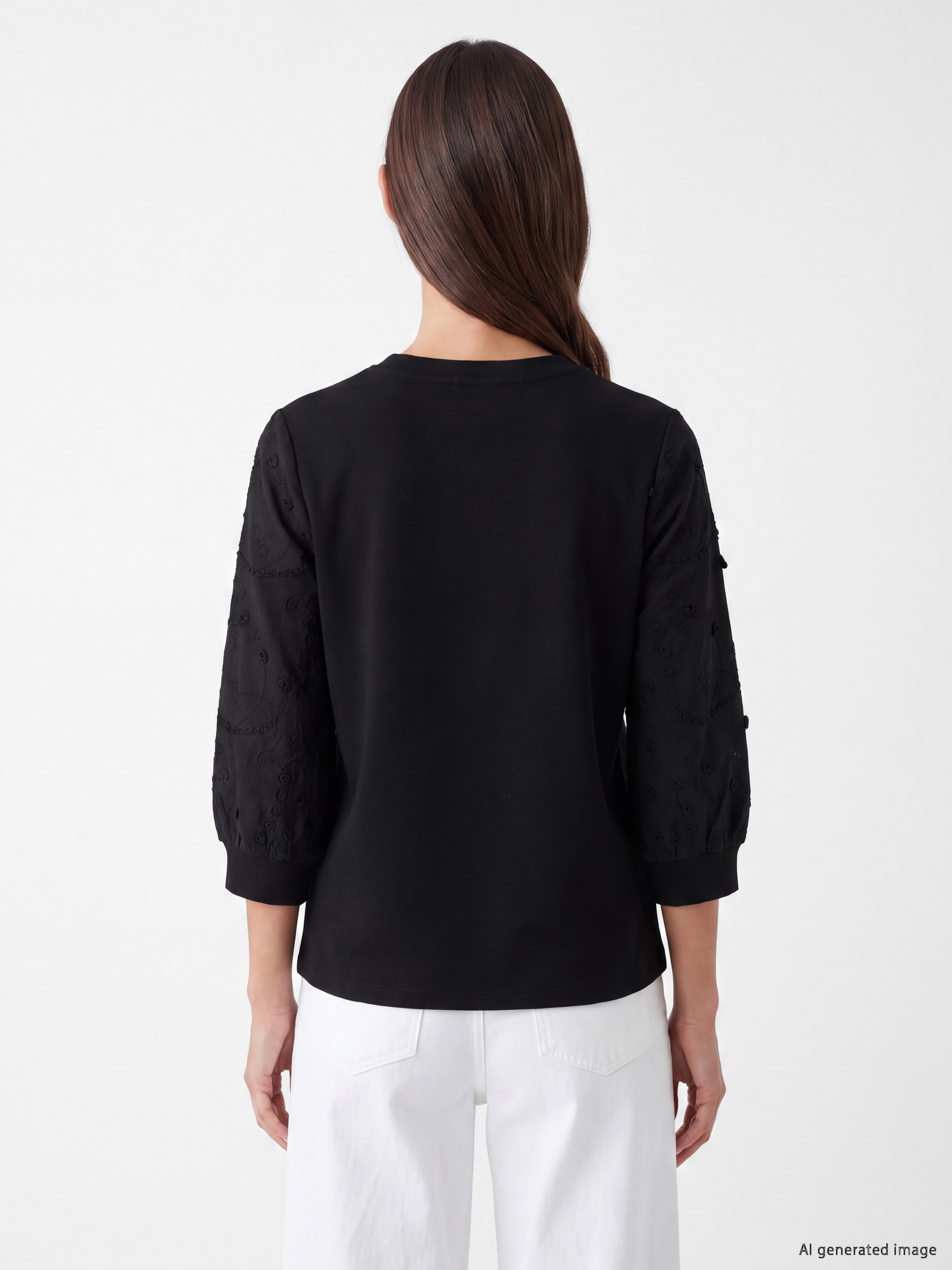 LCW EVERYDAY Nakışlı Soft Touch Bluz görsel 4