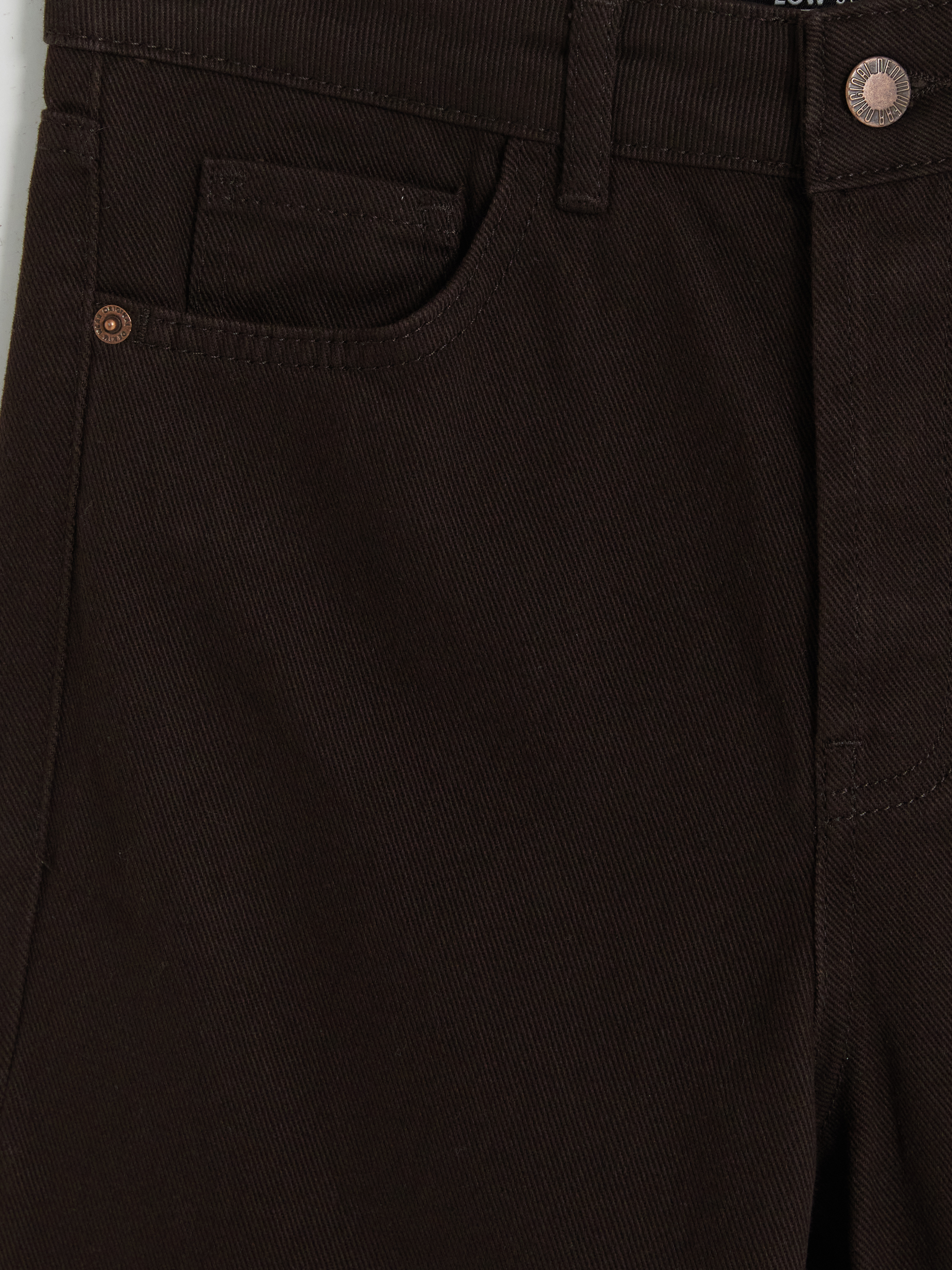 LCW Jeans Crop Straight Fit Kadın Jean Pantolon görsel 7