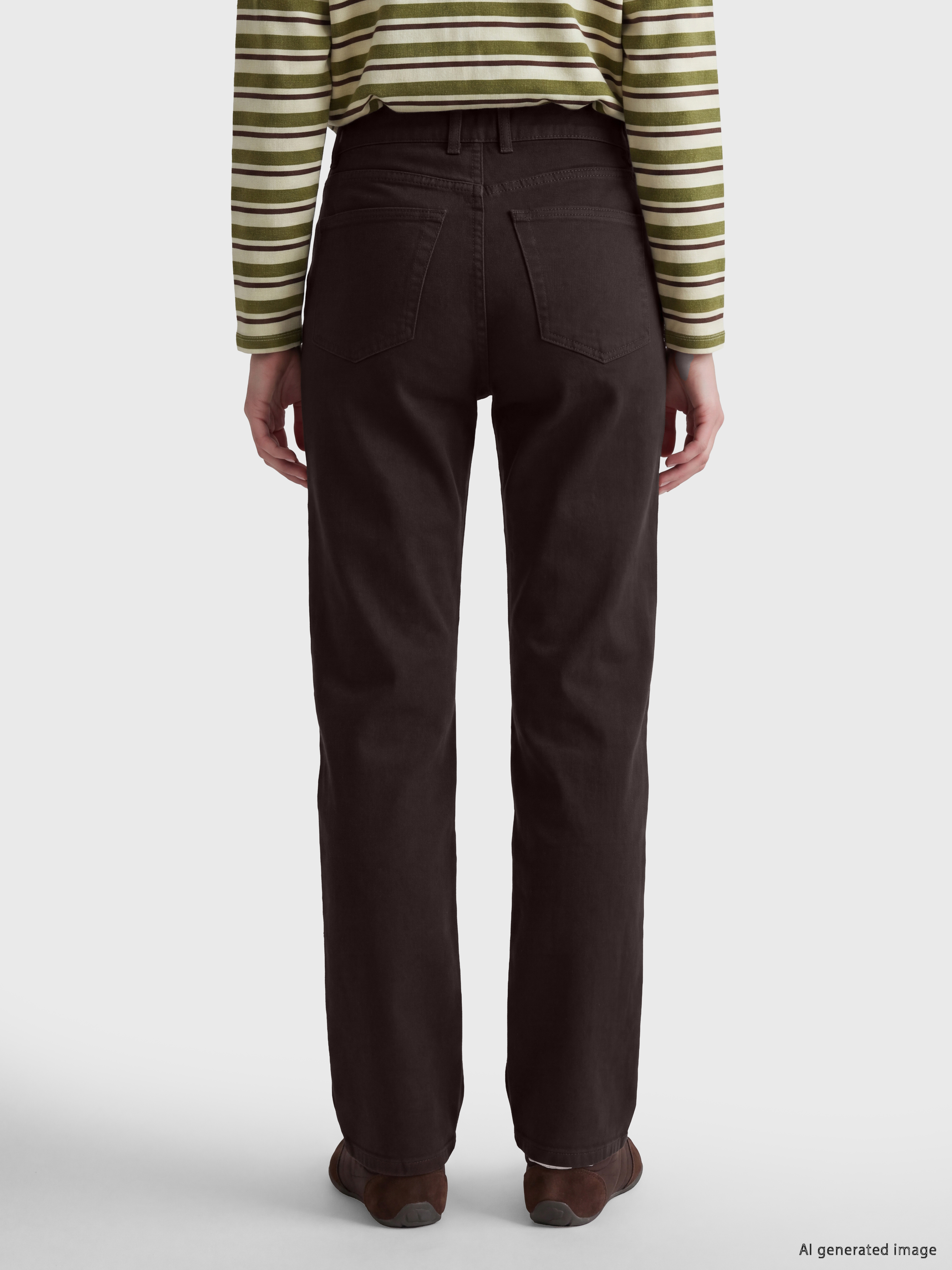LCW Jeans Crop Straight Fit Kadın Jean Pantolon görsel 4