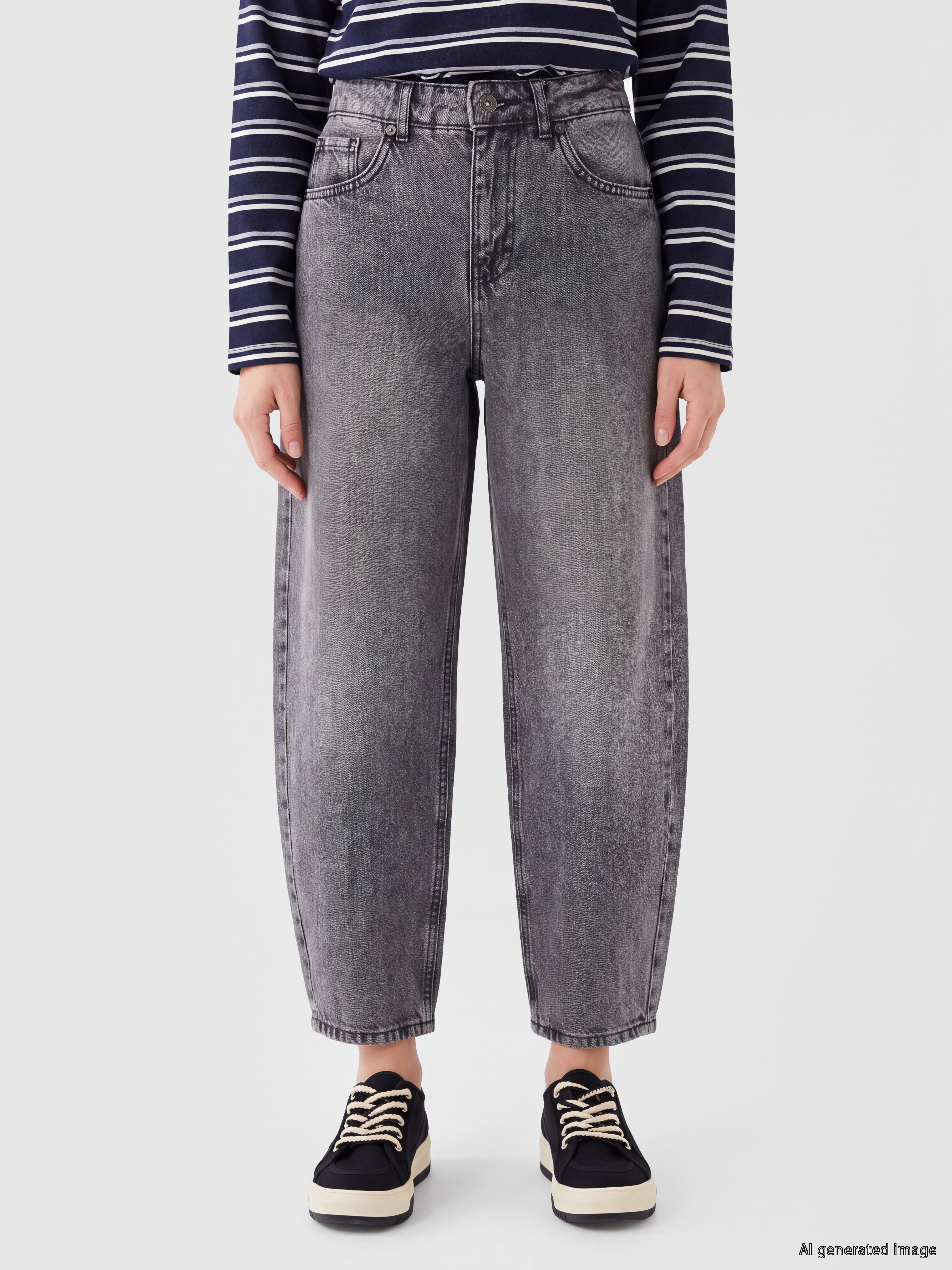 LCW Jeans Barrel Fit Kadın Jean Pantolon görsel 2