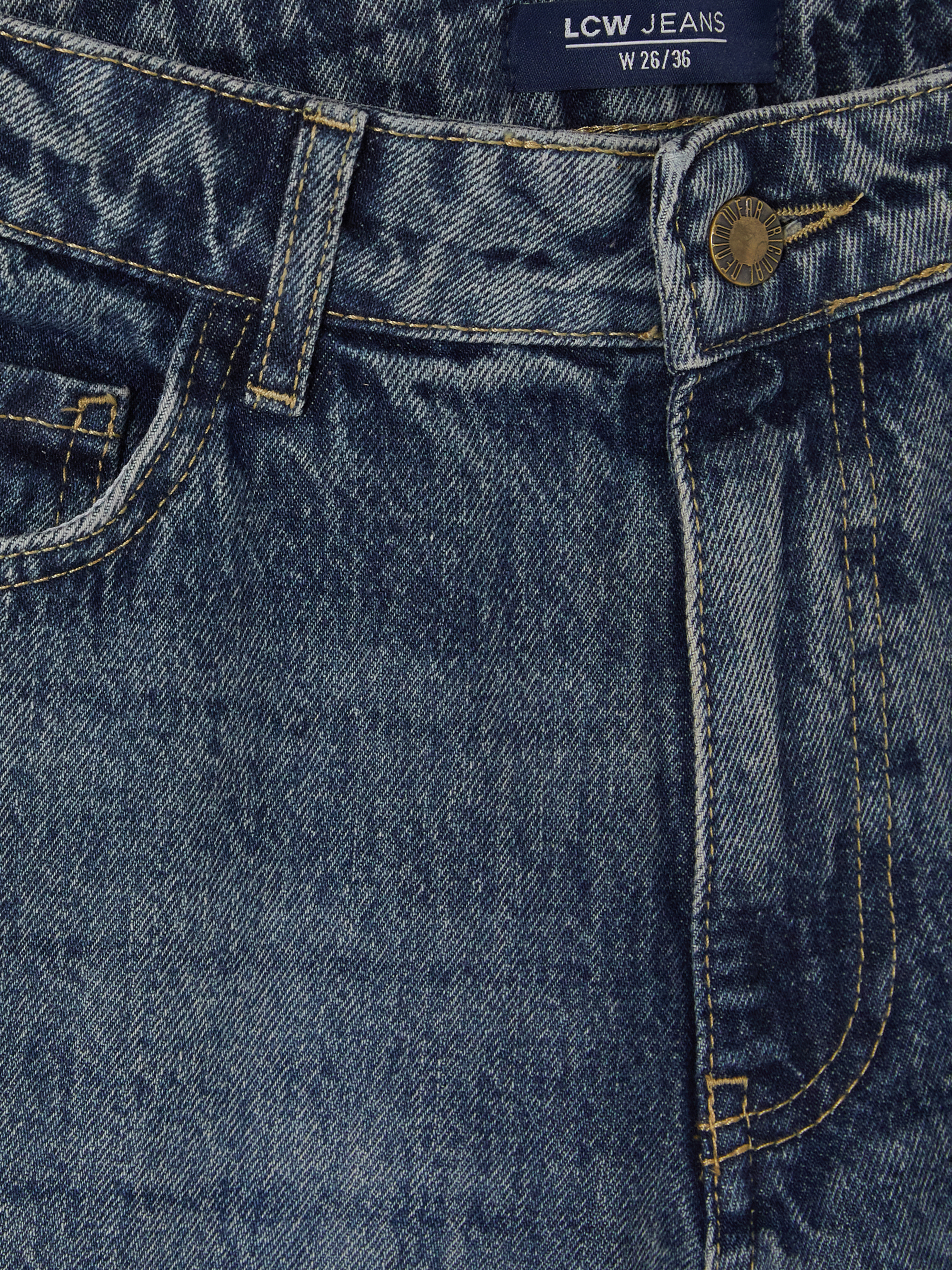 LCW Jeans Straight Fit Kadın Jean Pantolon görsel 7