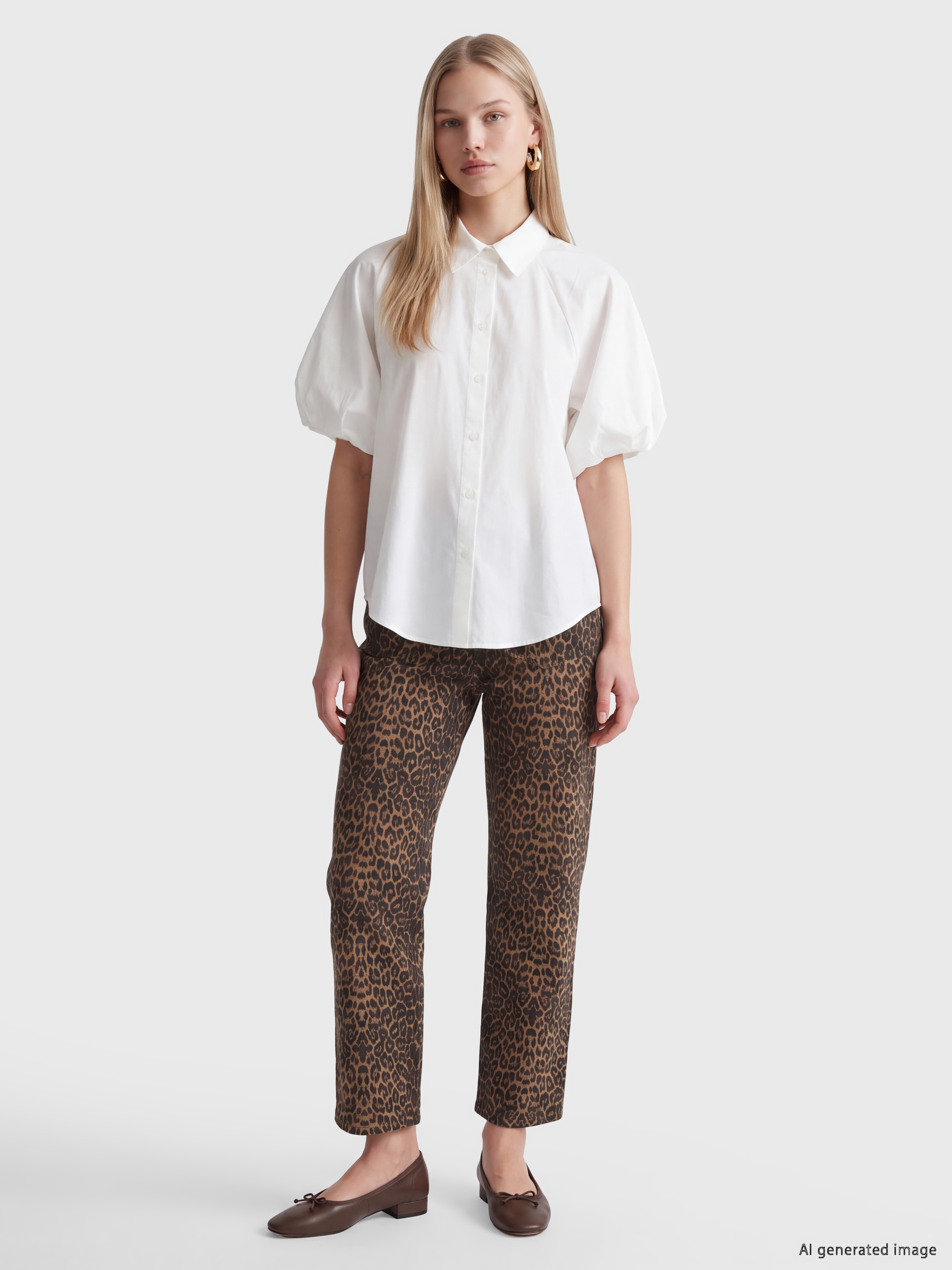 LCW Vision Oversize Poplin Kadın Gömlek görsel 2