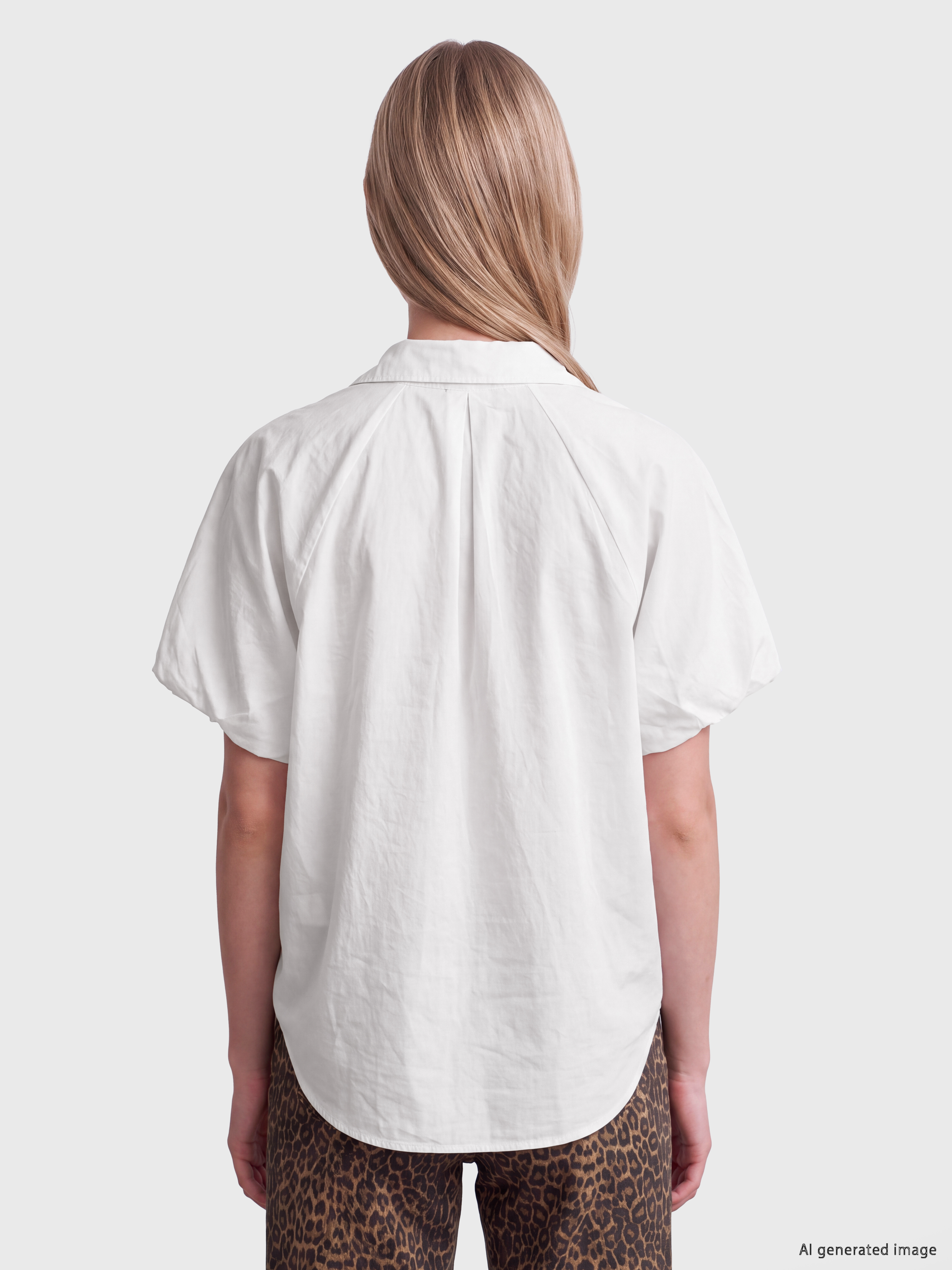 LCW Vision Oversize Poplin Kadın Gömlek görsel 4