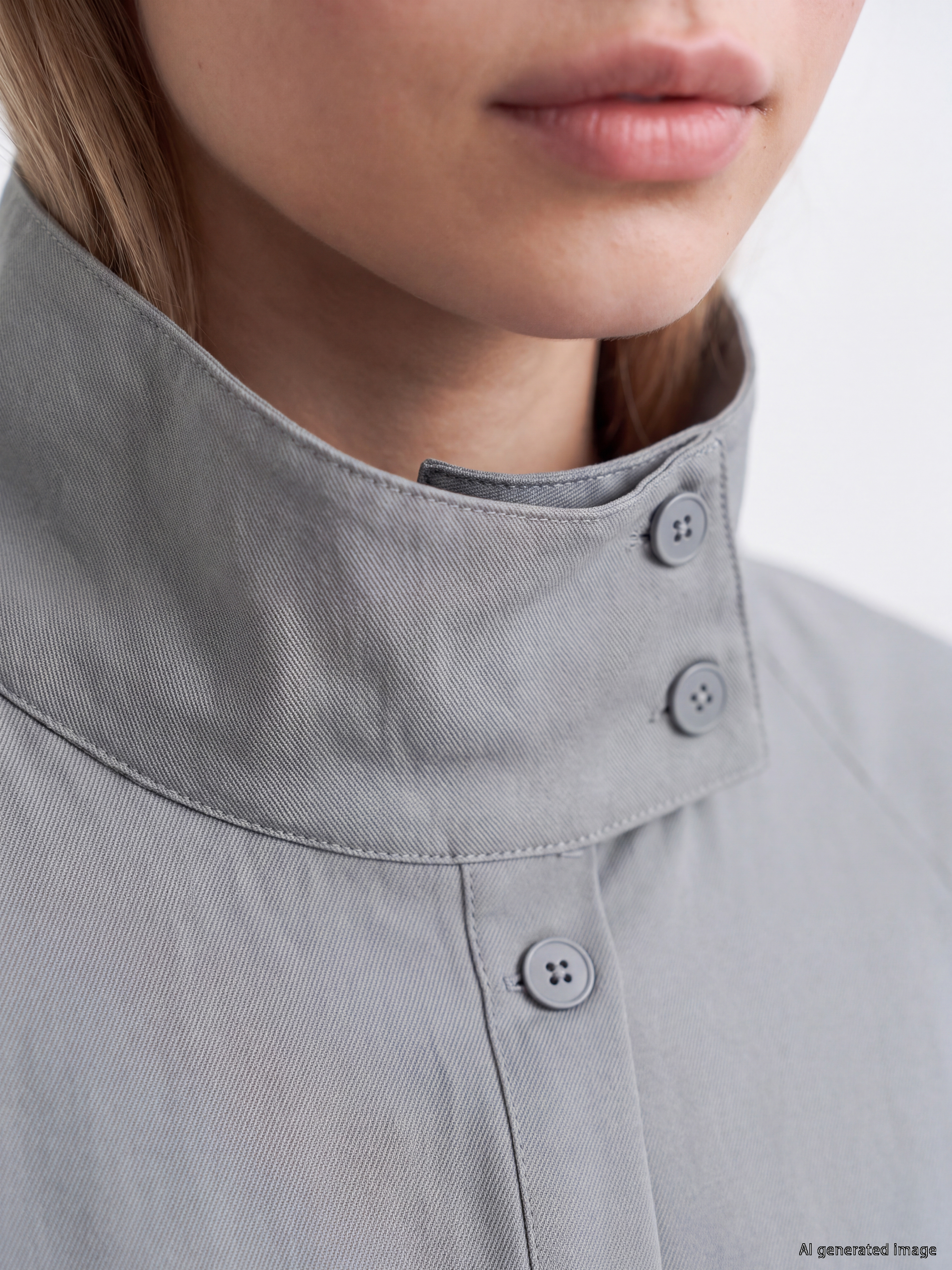 LCW Vision Dik Yaka Oversize Kadın Ceket görsel 3