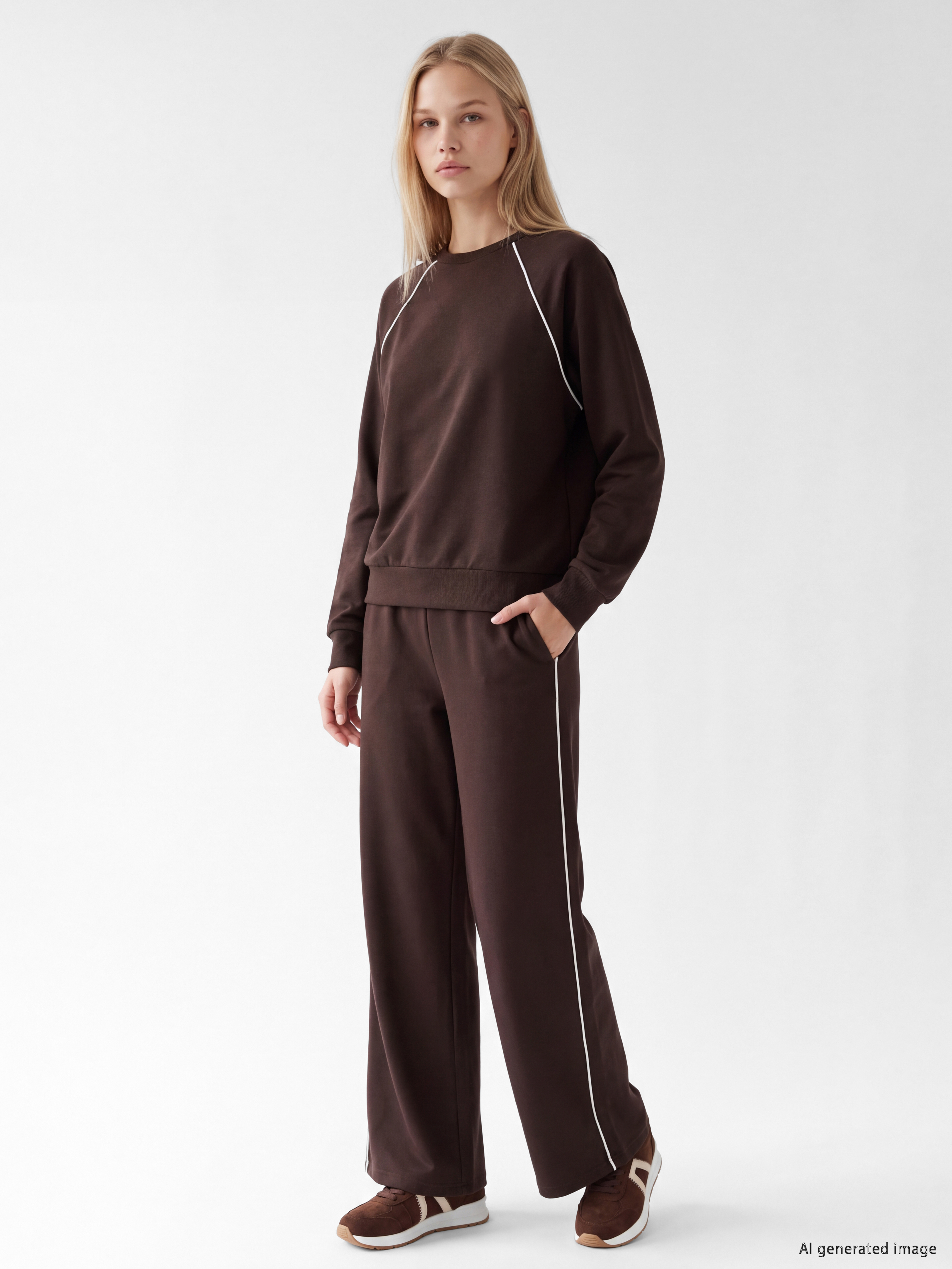 XSIDE Soft Touch Oversize Kadın Sweatshirt görsel 2