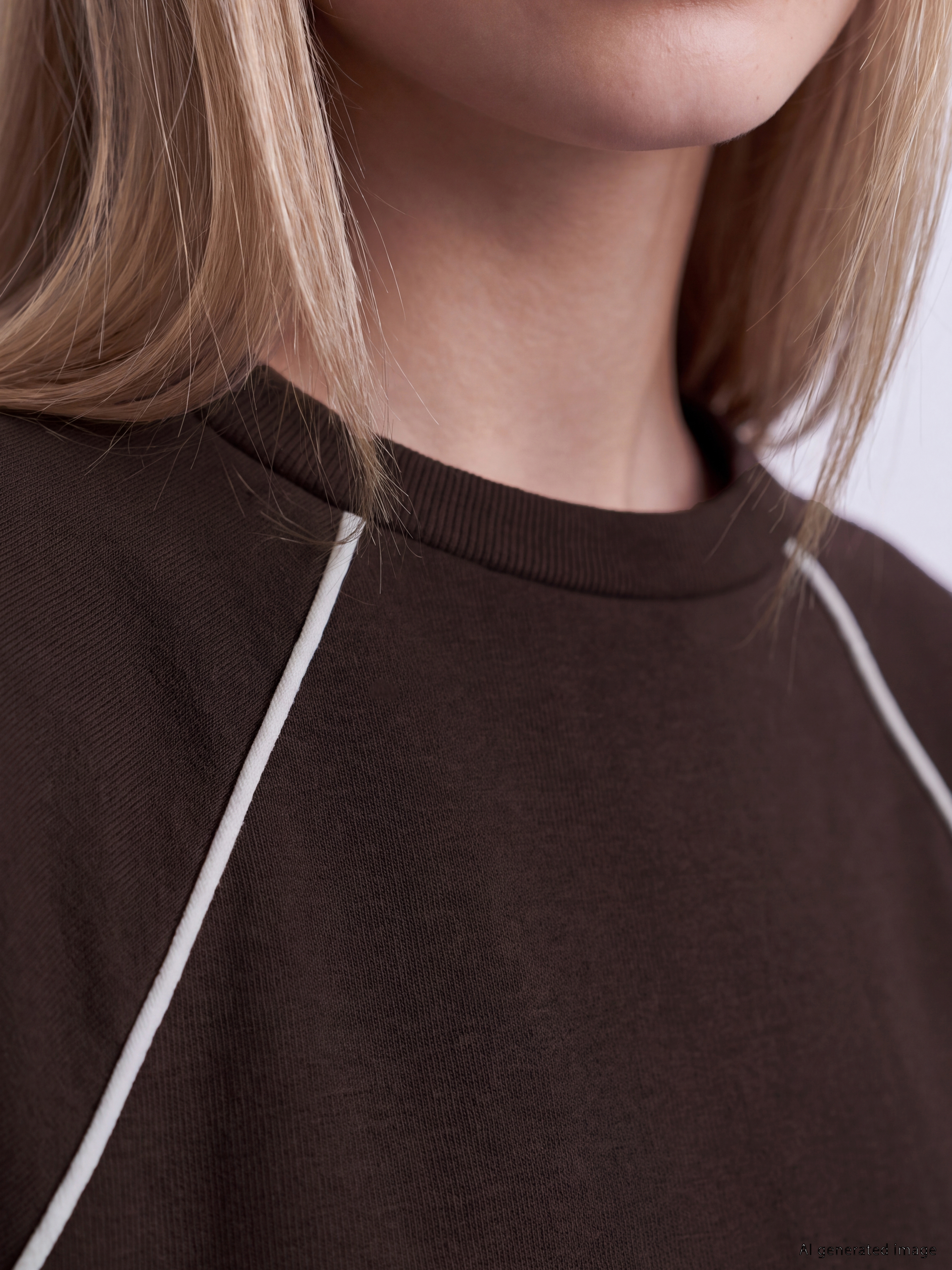 XSIDE Soft Touch Oversize Kadın Sweatshirt görsel 3