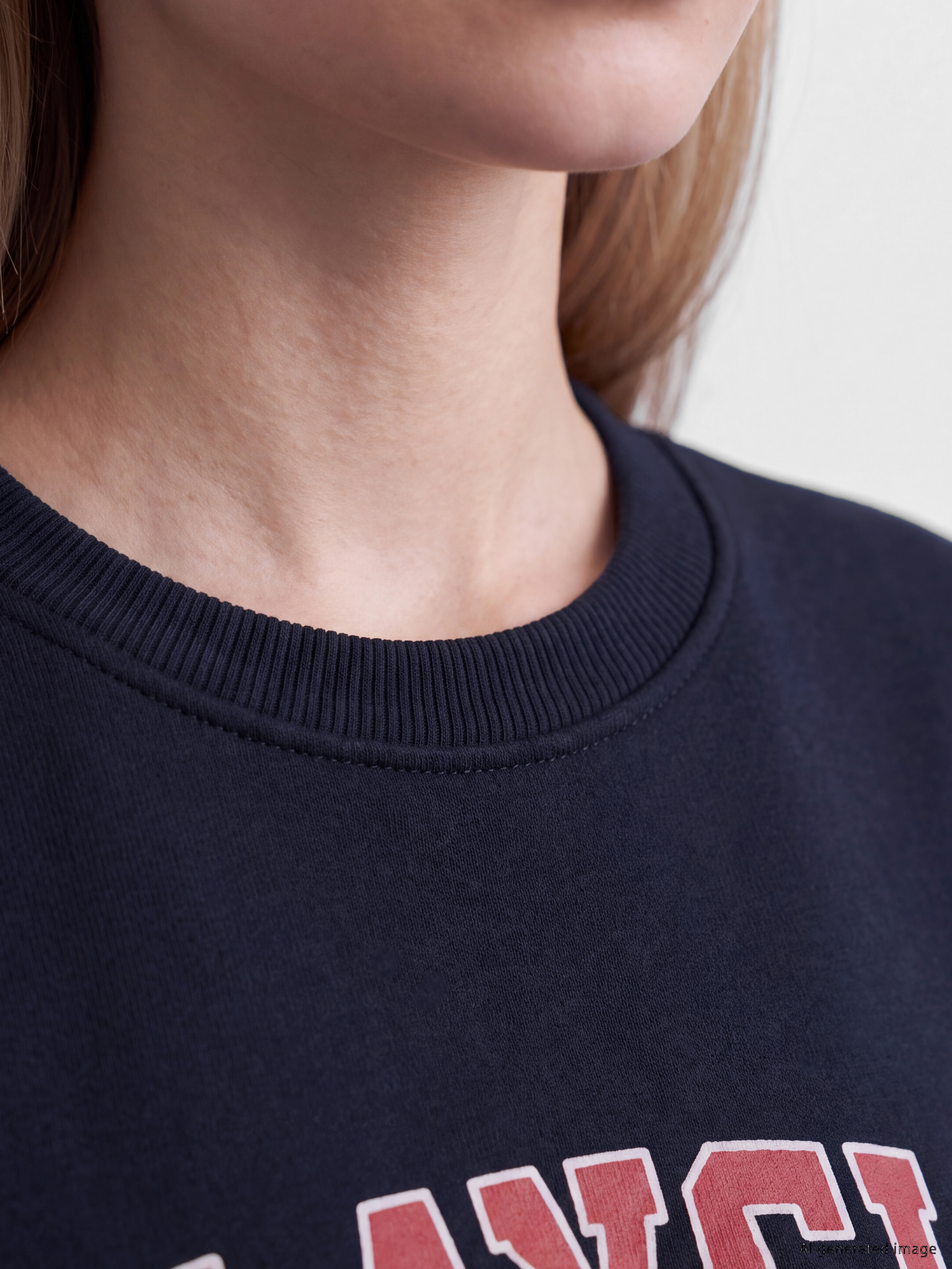 XSIDE Los Angeles Baskılı Kadın Kalın Sweatshirt görsel 3