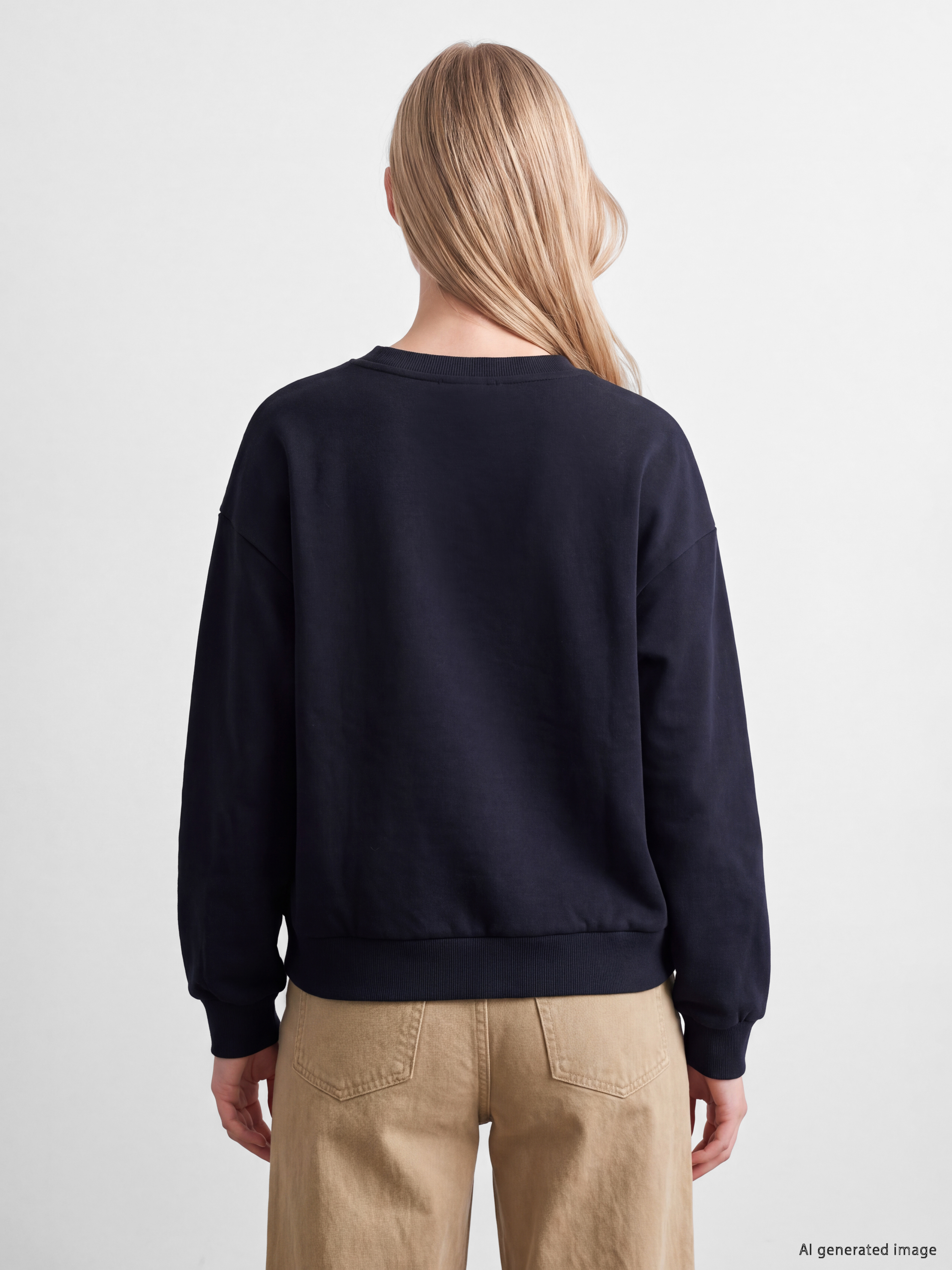 XSIDE Los Angeles Baskılı Kadın Kalın Sweatshirt görsel 4