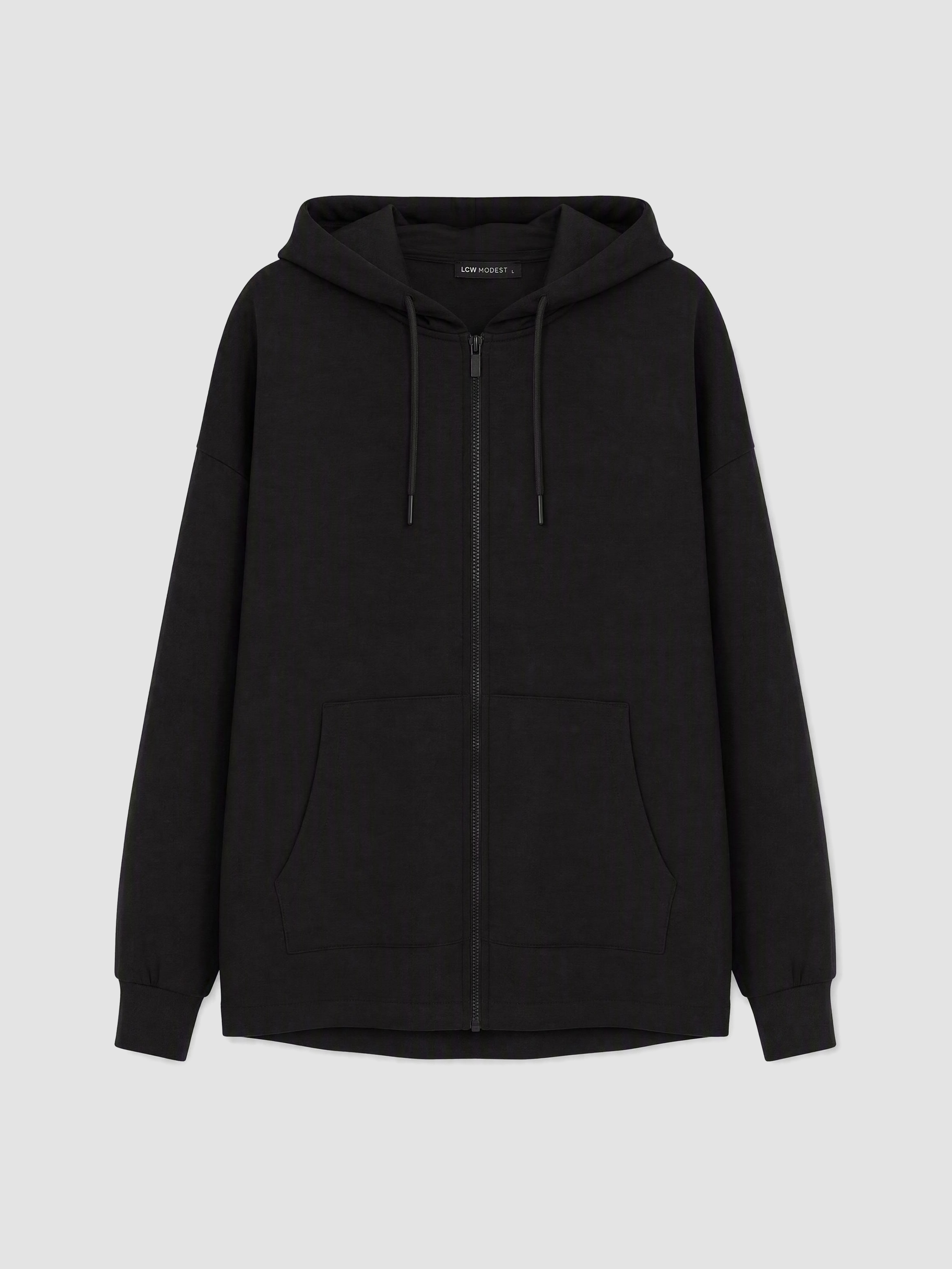LCW Modest Soft Touch Kadın Fermuarlı Sweatshirt