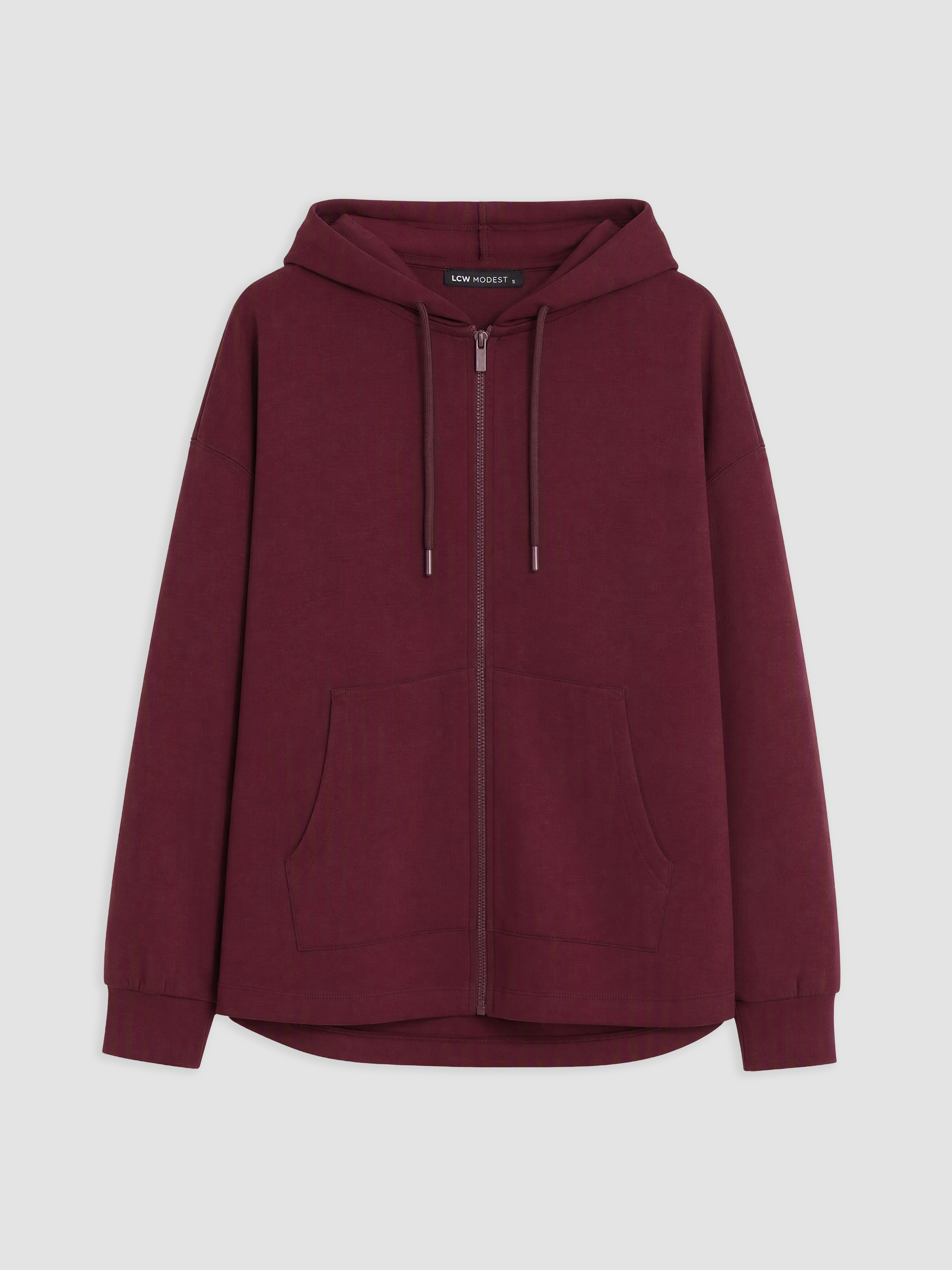 LCW Modest Soft Touch Kadın Fermuarlı Sweatshirt