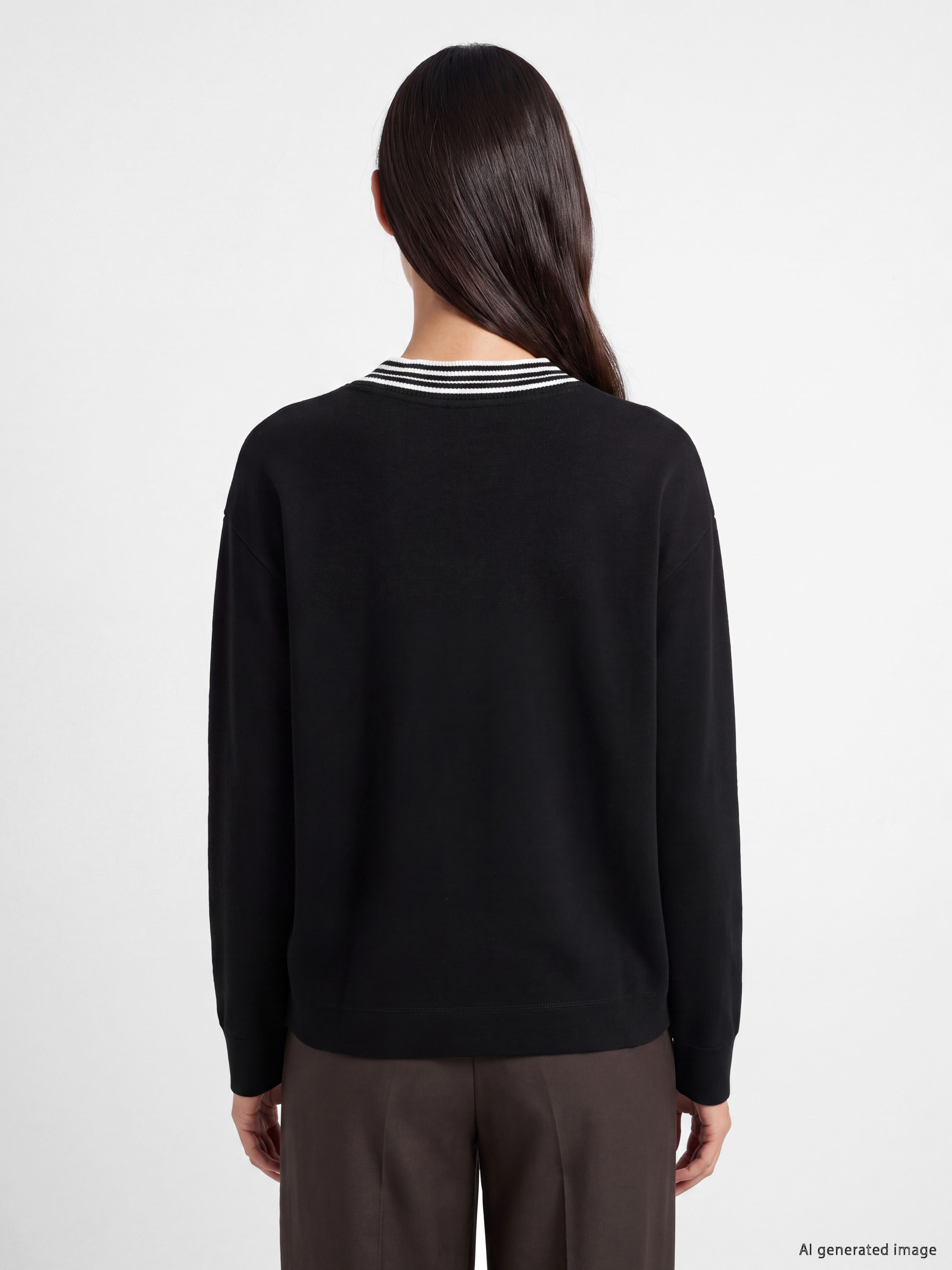 LCW EVERYDAY Oversize Soft Touch Kadın Sweatshirt görsel 4
