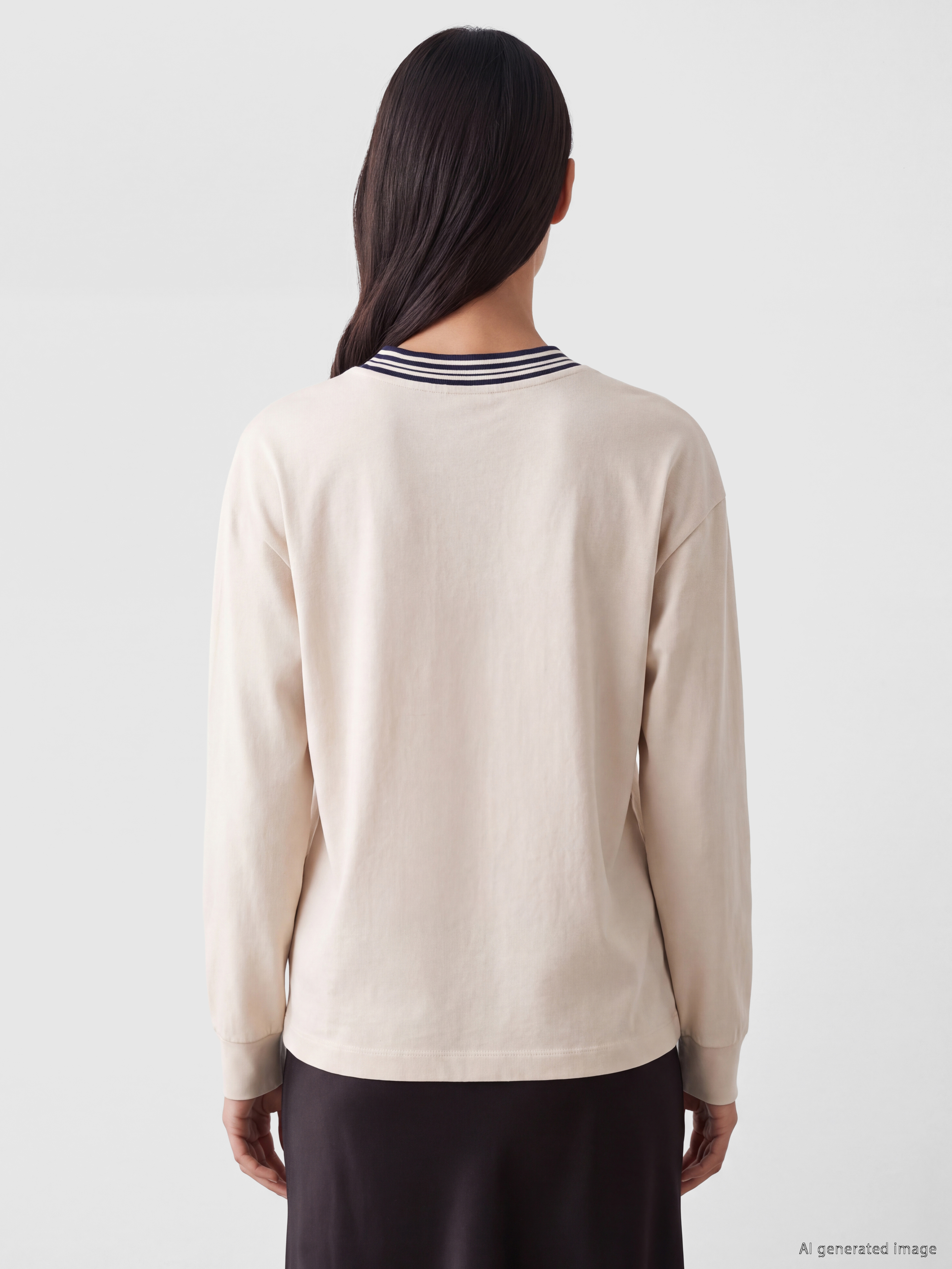 LCW EVERYDAY Oversize Soft Touch Kadın Sweatshirt görsel 4