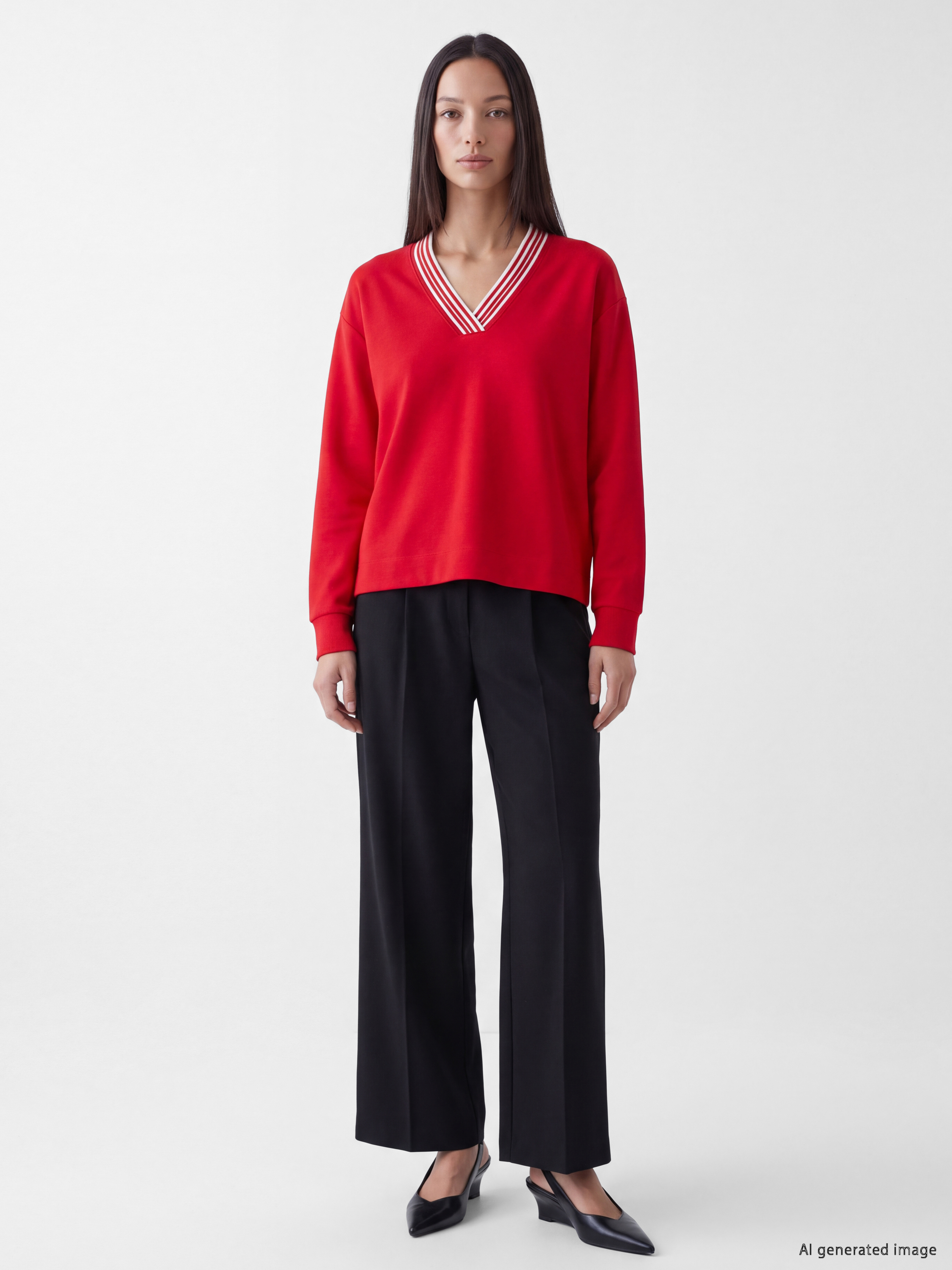 LCW EVERYDAY Oversize Soft Touch Kadın Sweatshirt görsel 2