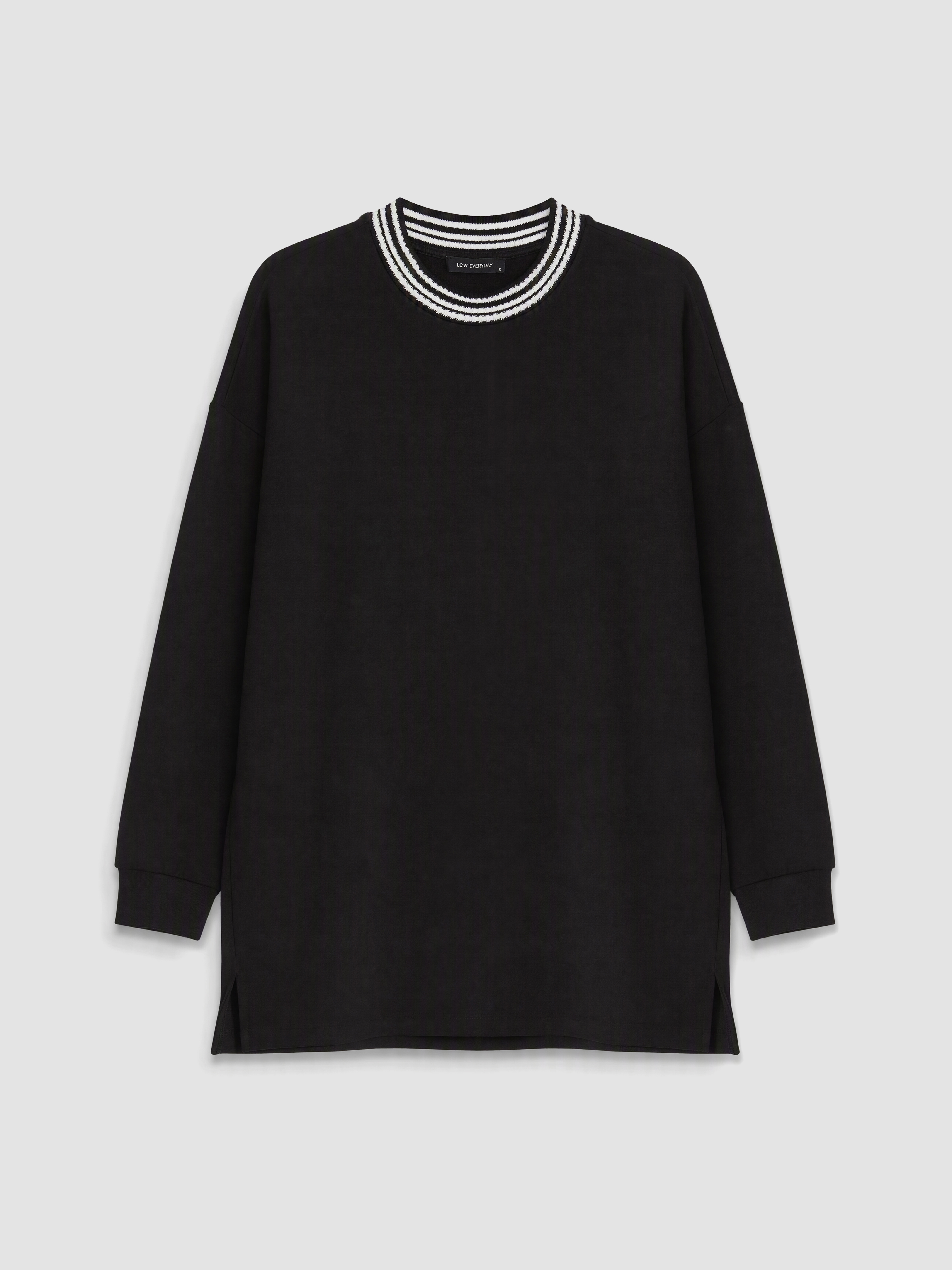 LCW EVERYDAY Oversize Soft Touch Kadın Sweatshirt Tunik görsel 5