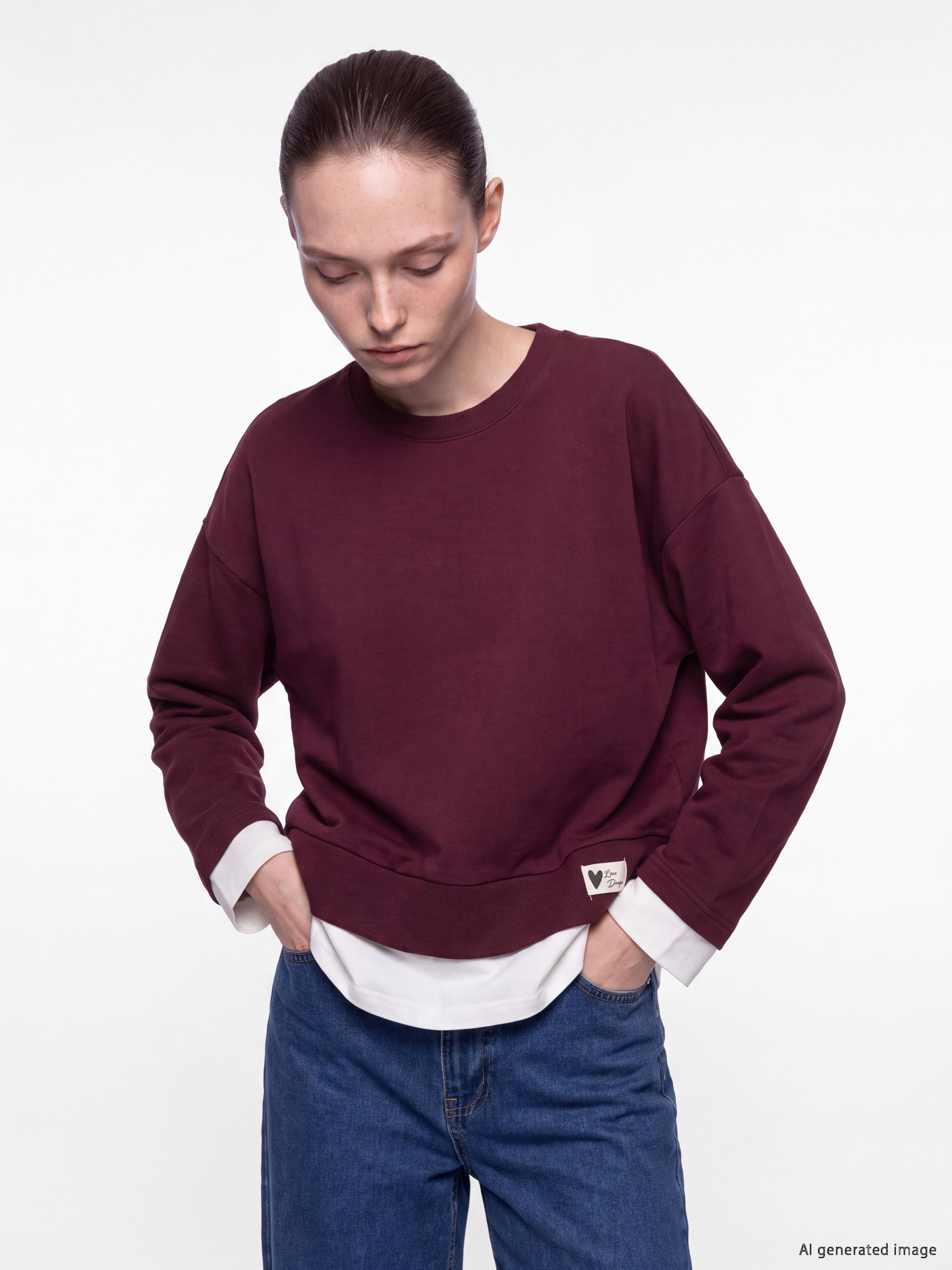 LCW Comfort Oversize Kadın Sweatshirt