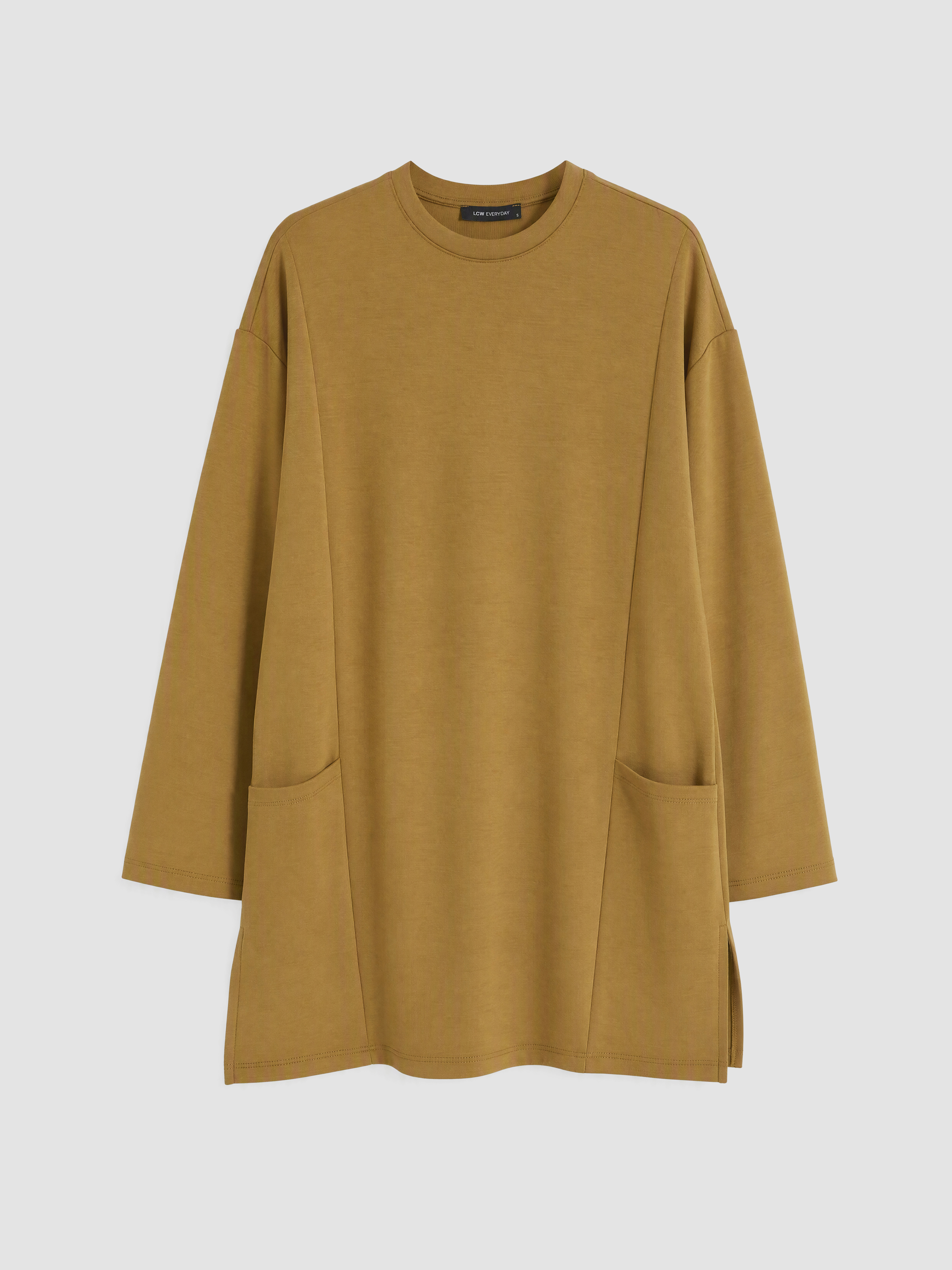 LCW EVERYDAY Bisiklet Yaka Soft Touch Kadın Tunik görsel 5