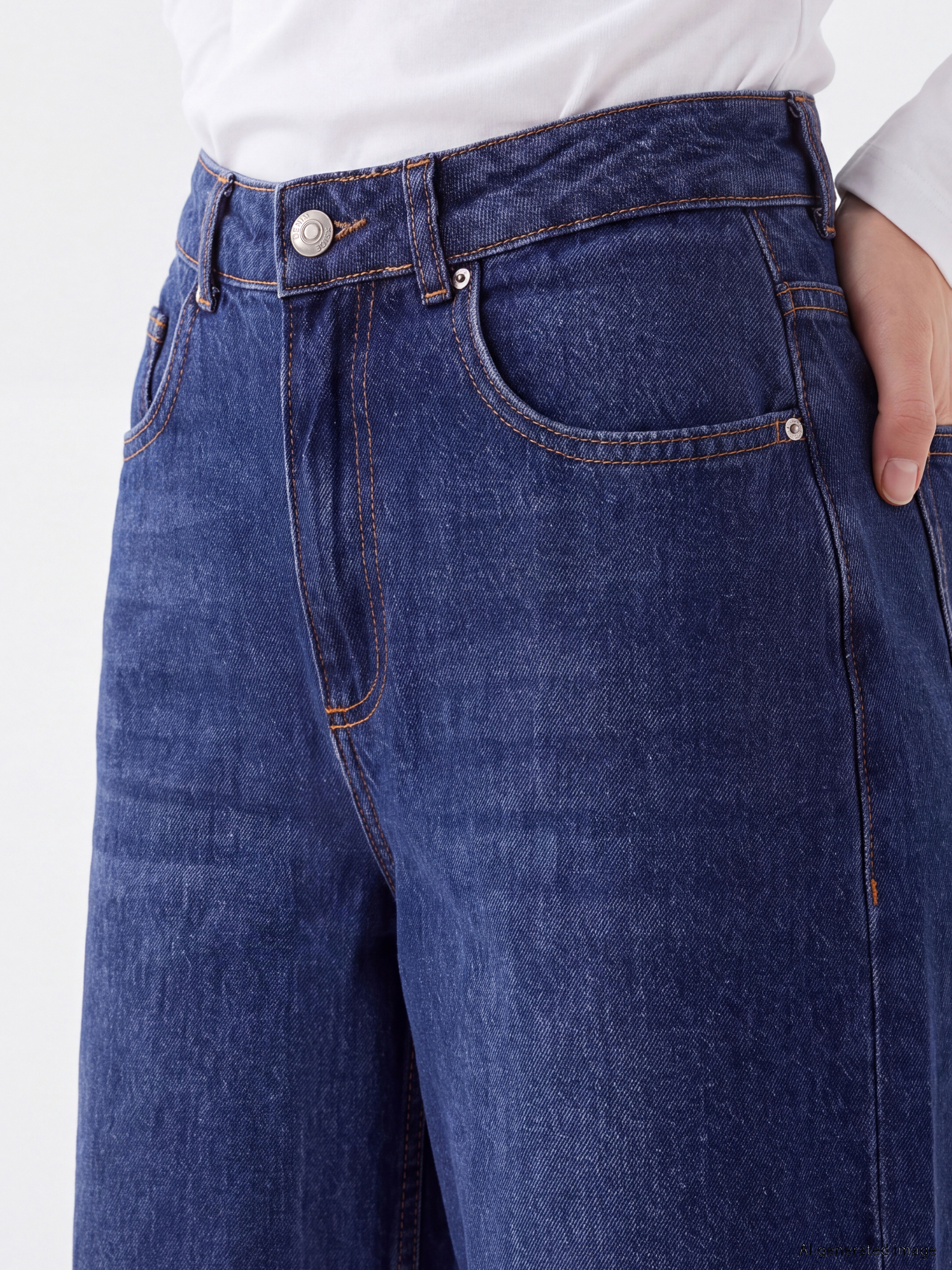 XSIDE Straight Fit Kadın Jean Pantolon görsel 4