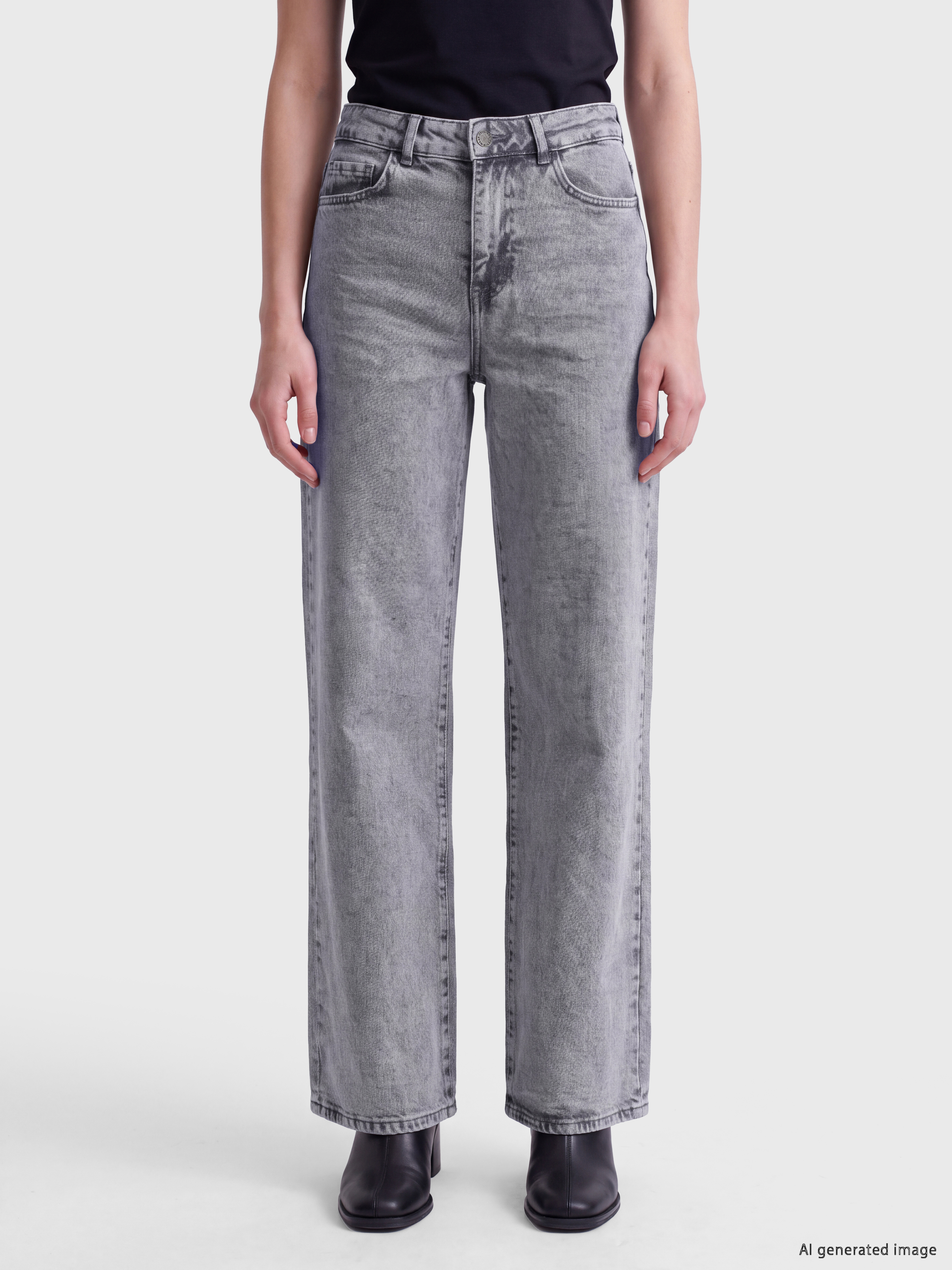 LCW Jeans Wideleg Kadın Jean Pantolon görsel 2