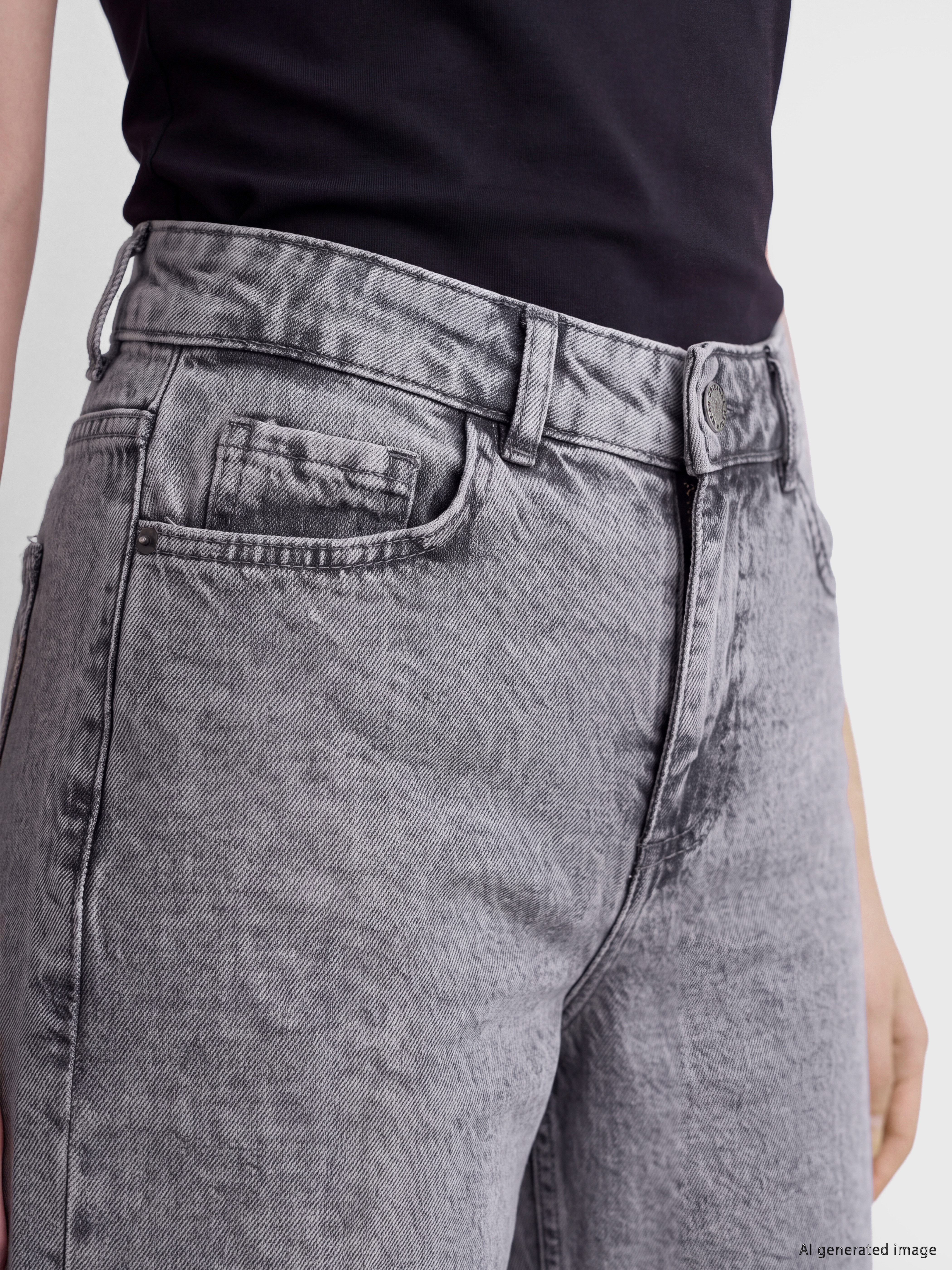 LCW Jeans Wideleg Kadın Jean Pantolon görsel 3
