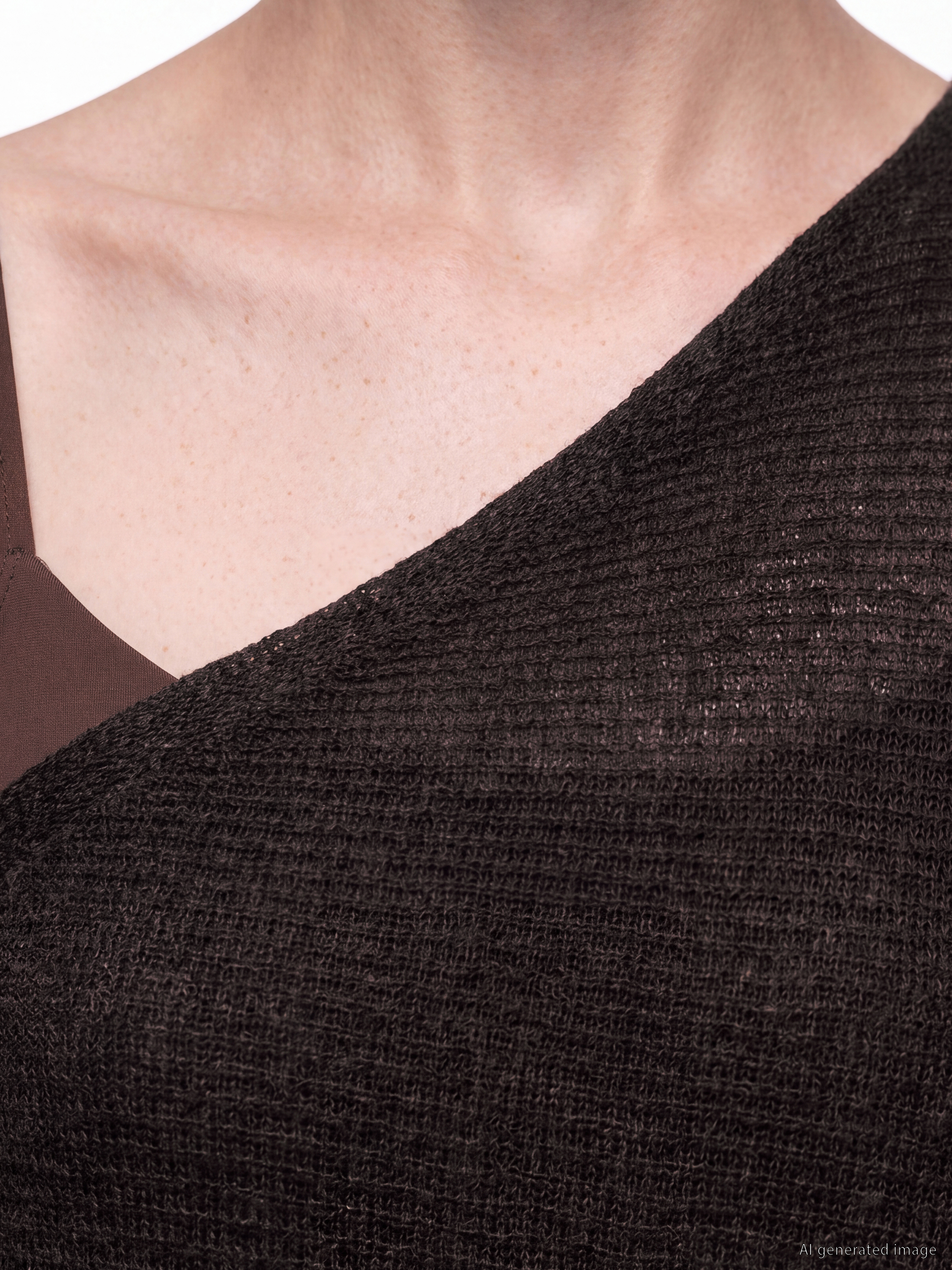 LCW Comfort Kayık Yaka Oversize Kadın Triko Kazak görsel 3
