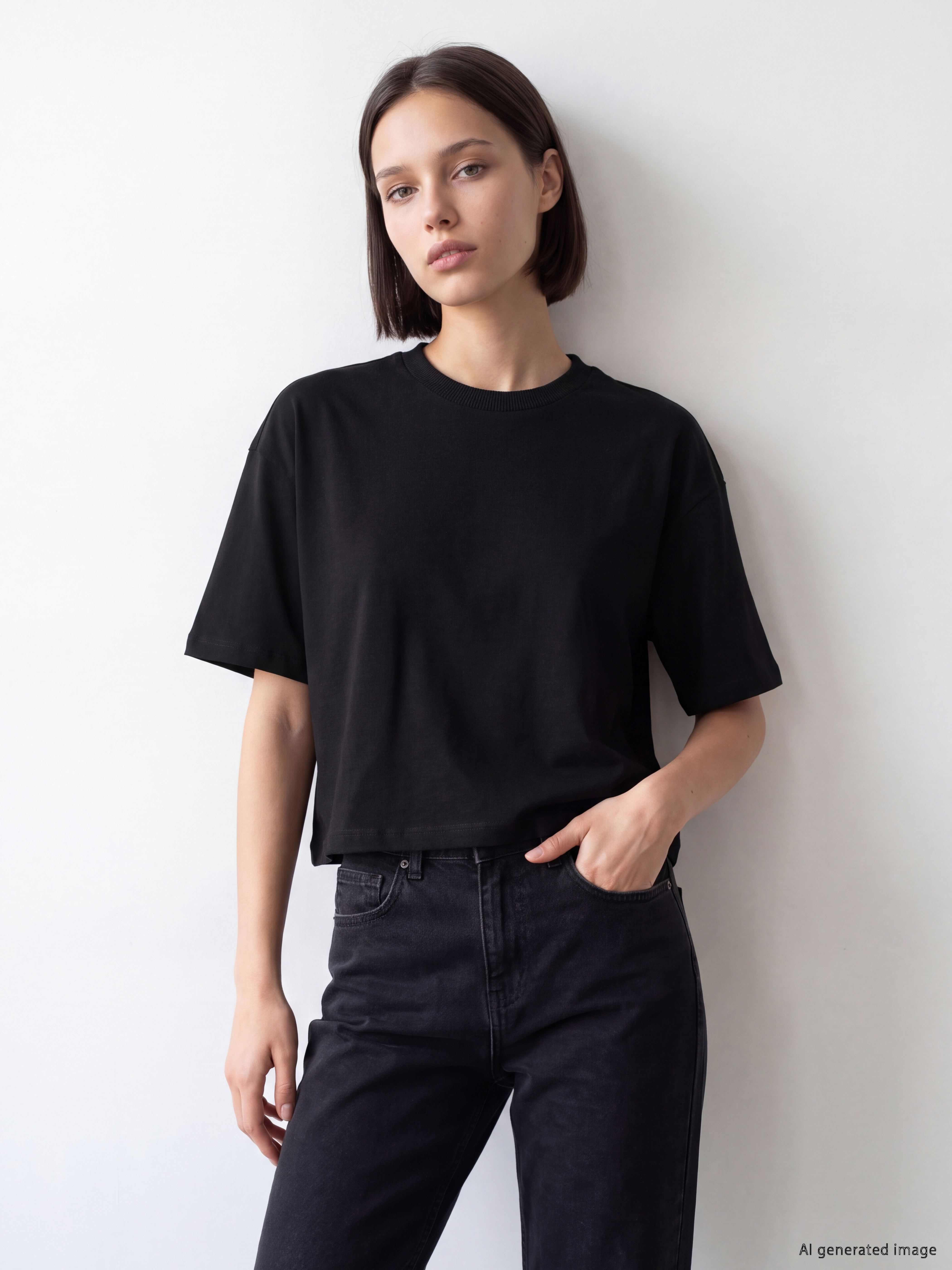 LCW Comfort Bisiklet Yaka Soft Touch Kadın Tişört