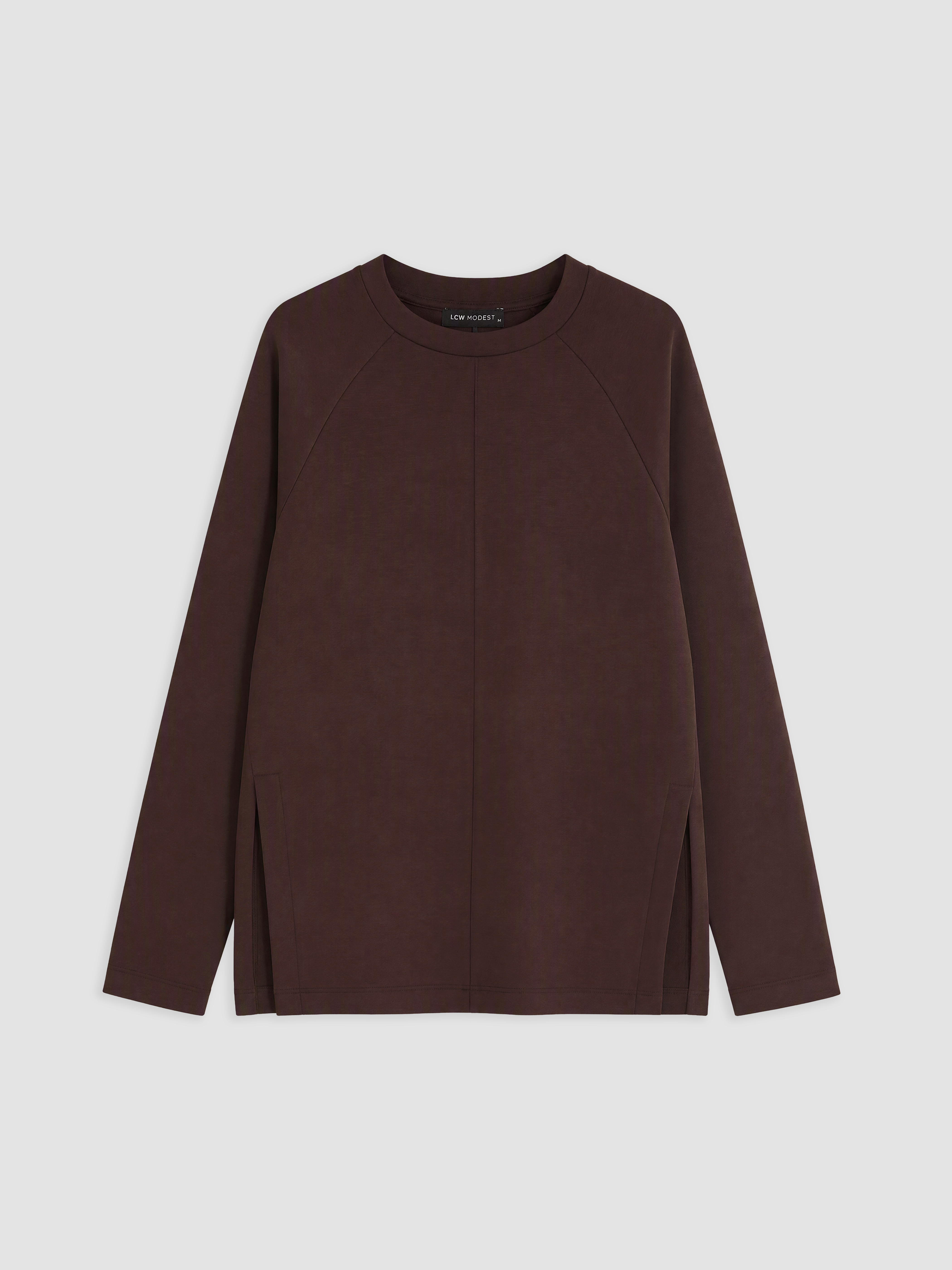 LCW Modest Soft Touch Oversize Kadın Sweatshirt Tunik