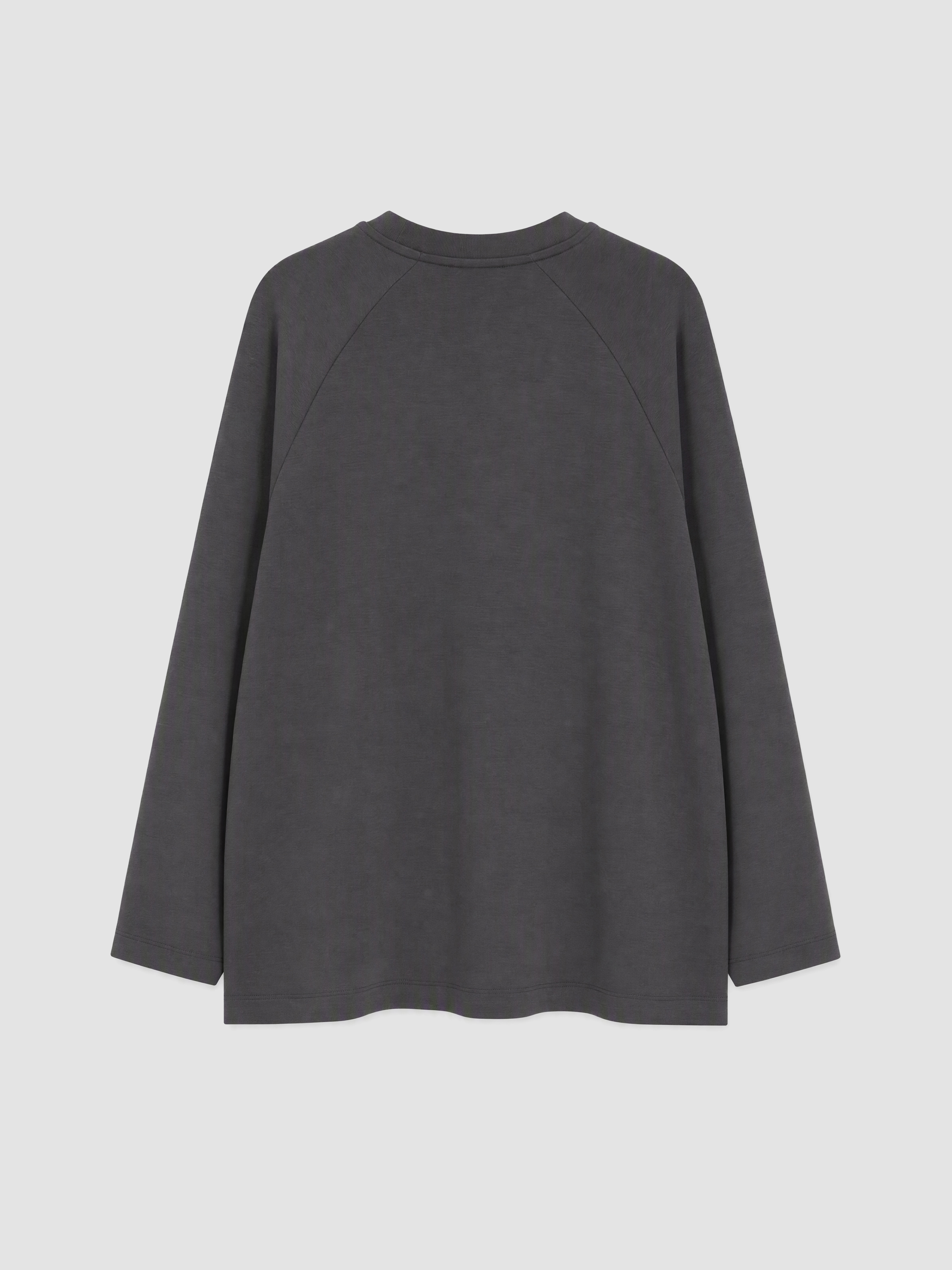 LCW Modest Soft Touch Oversize Kadın Sweatshirt Tunik görsel 3