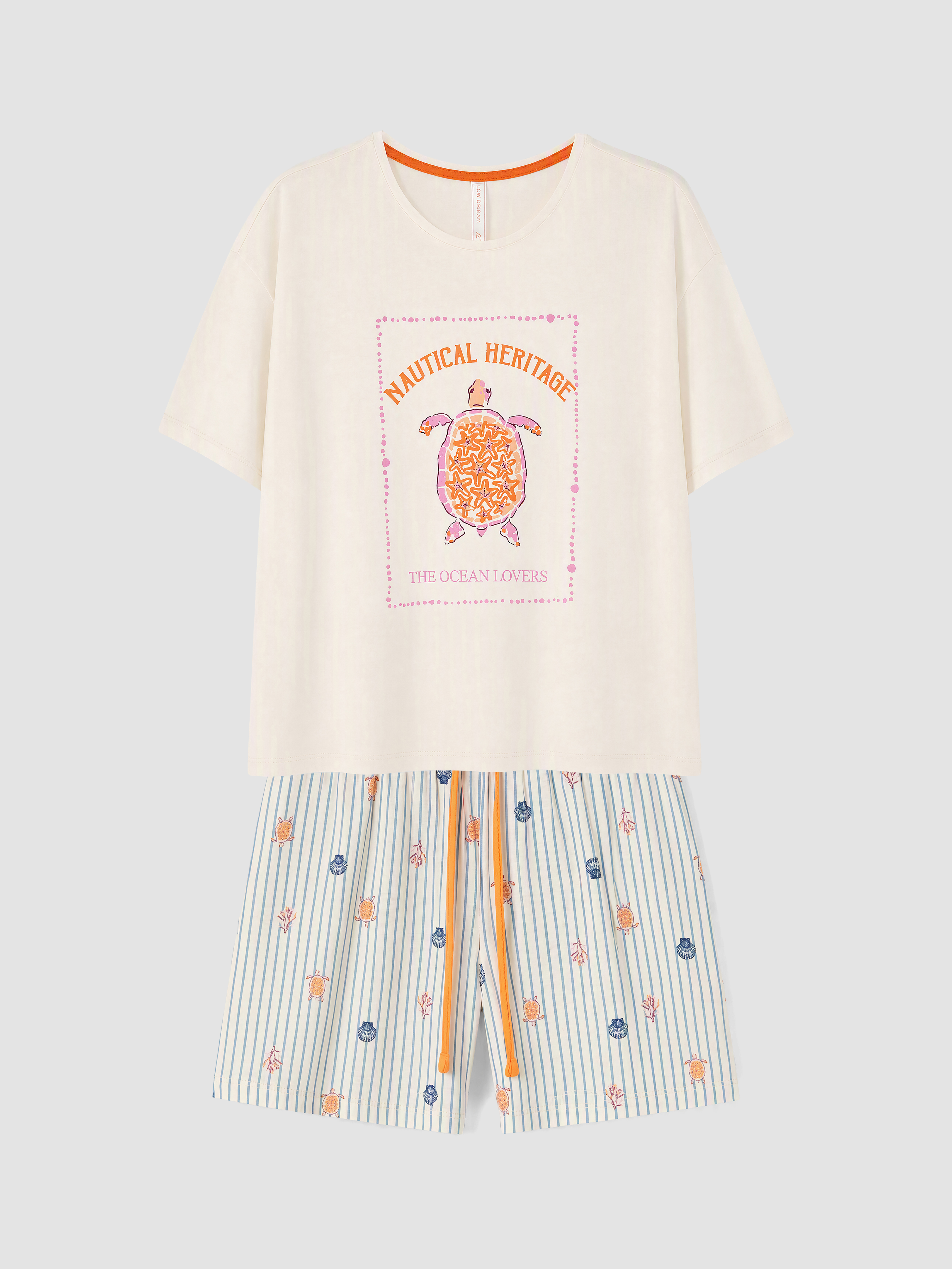 LCW DREAM Baskılı Kadın Şortlu Pijama Takımı görsel 2
