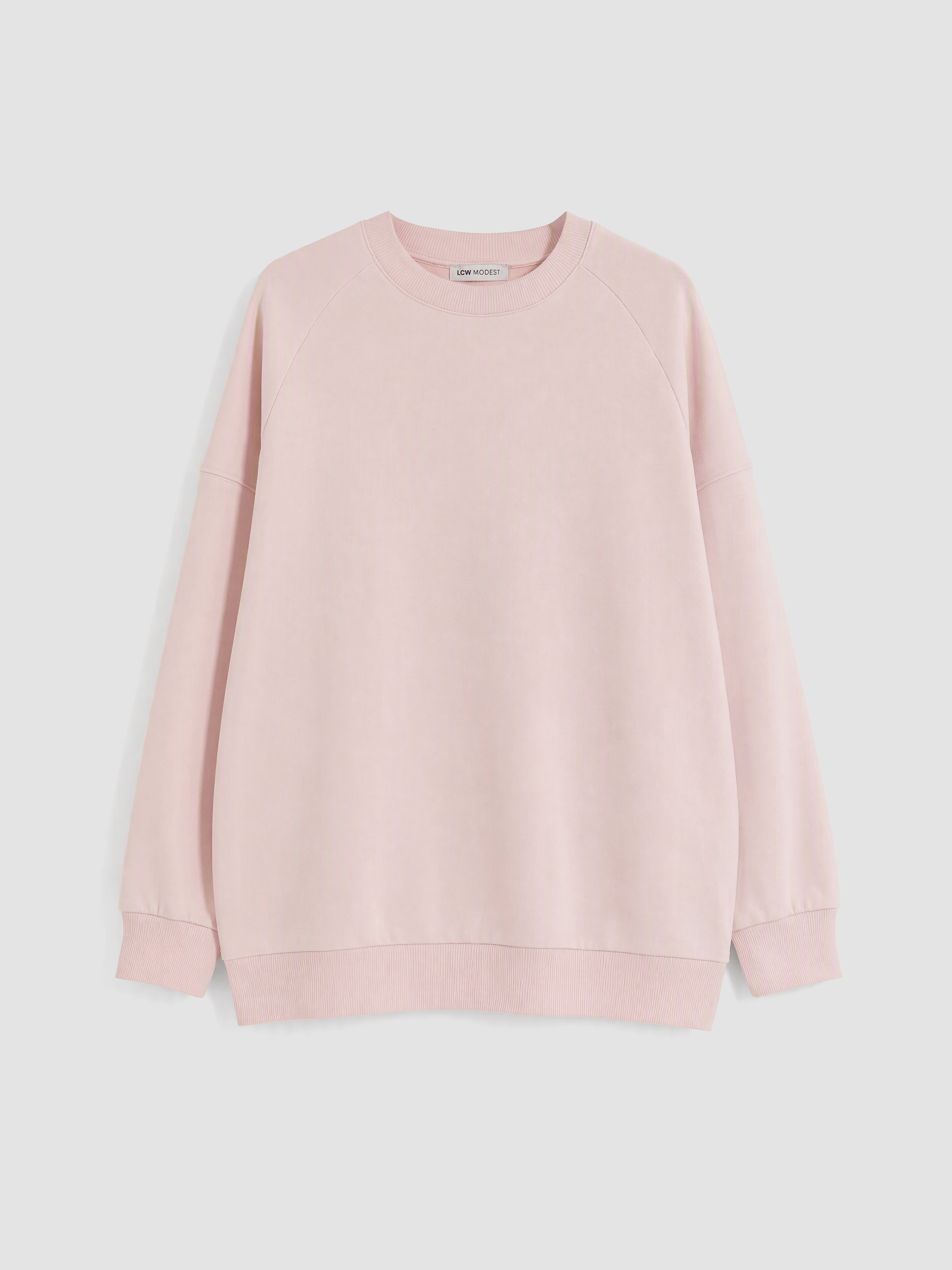 LCW Modest Bisiklet Yaka Kadın Sweatshirt Tunik