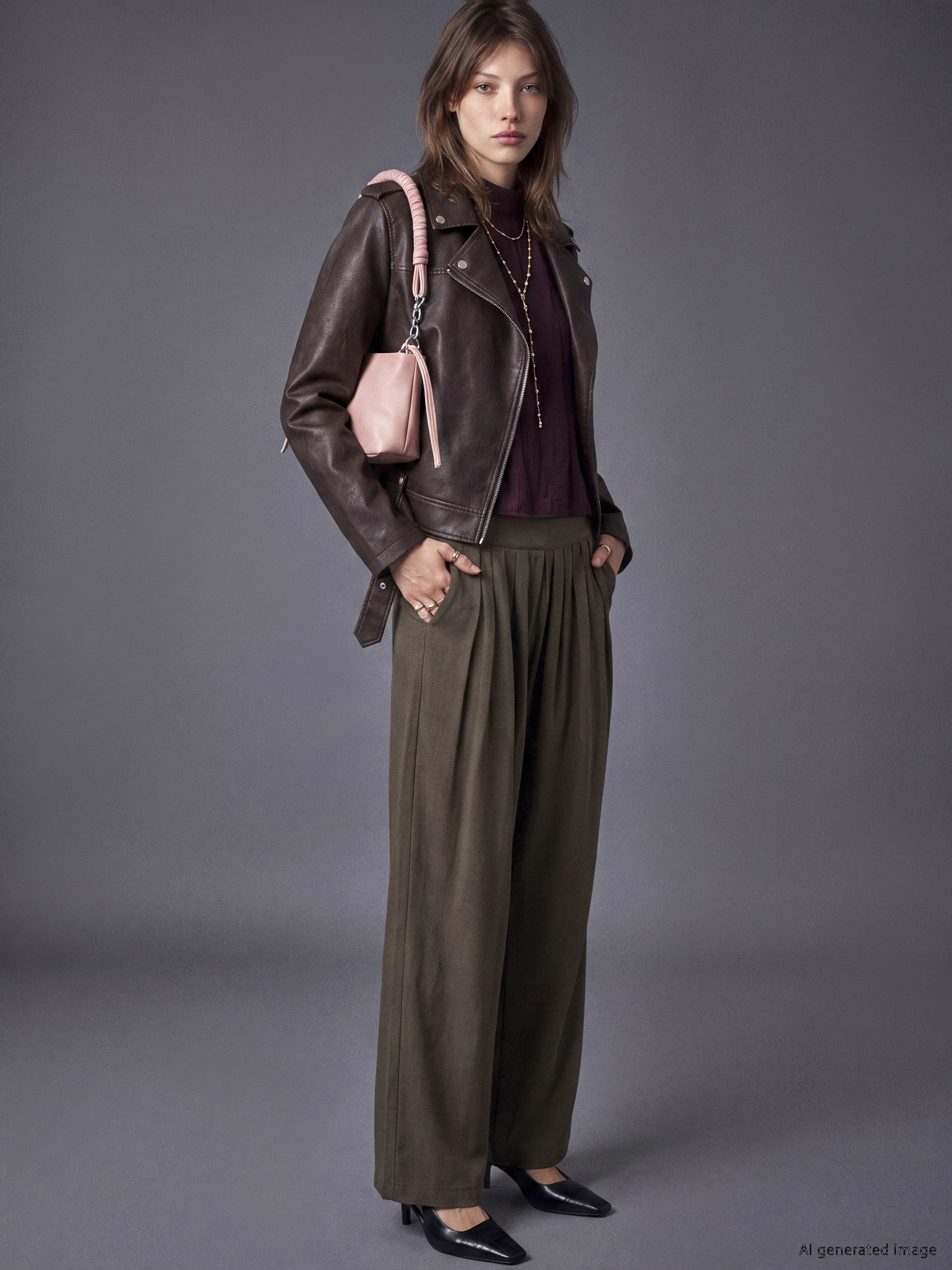 LCW Modest Regular Fit Kadın Pileli Kumaş Pantolon