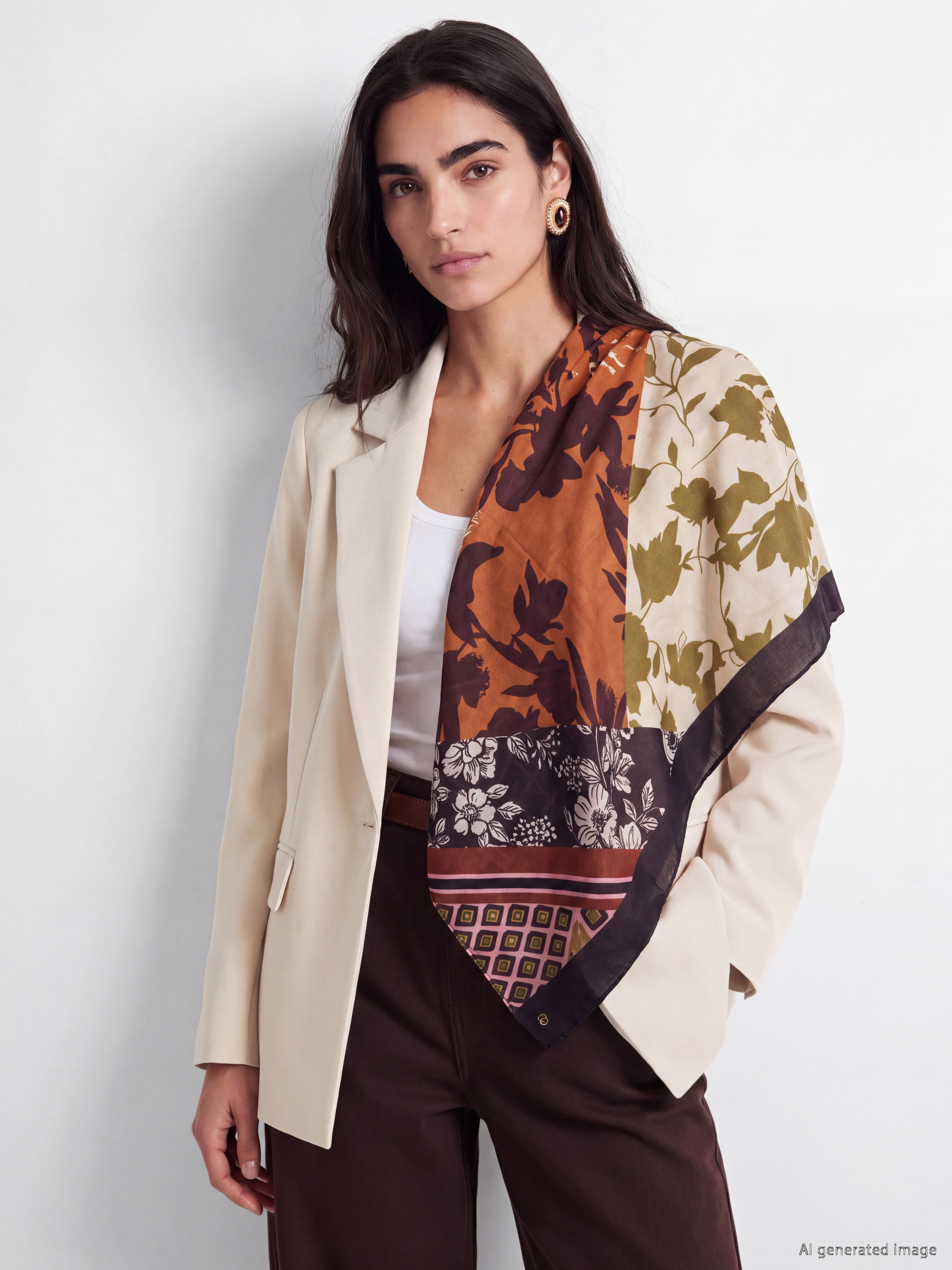 LCW ACCESSORIES Çiçekli Kadın Şal