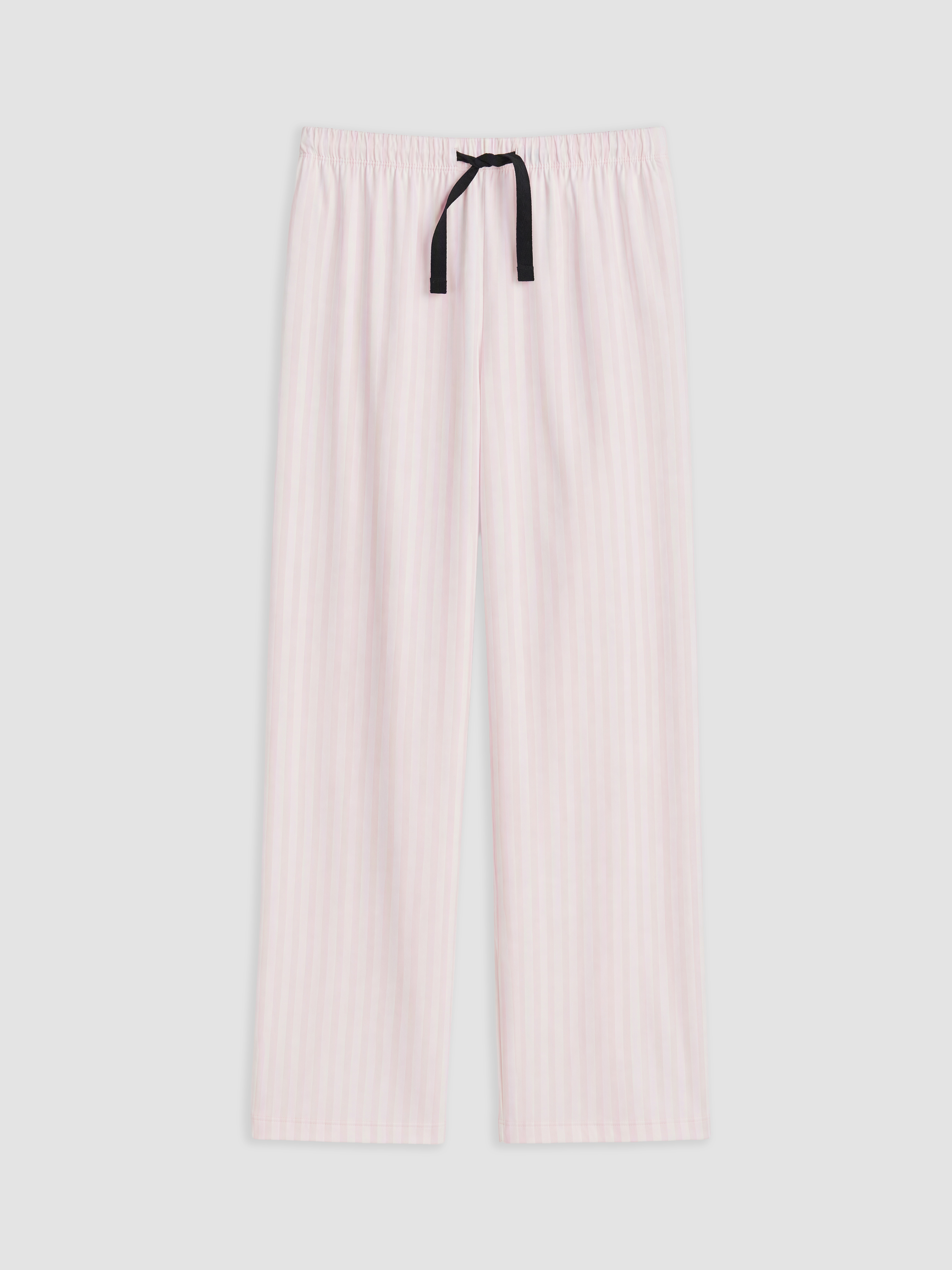 LCW DREAM Bisiklet Yaka Çizgili Kadın Pijama Takımı görsel 4