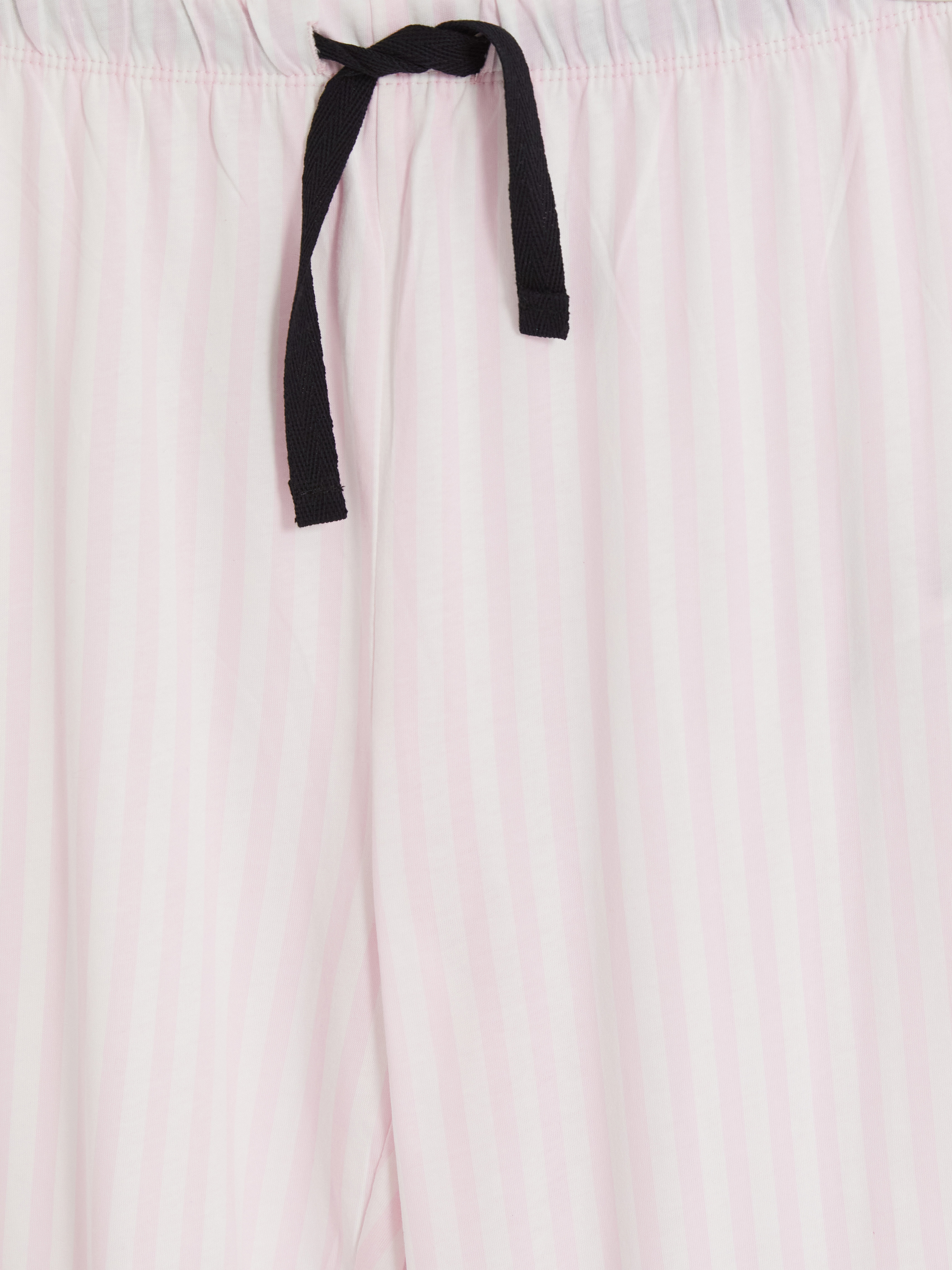 LCW DREAM Bisiklet Yaka Çizgili Kadın Pijama Takımı görsel 7